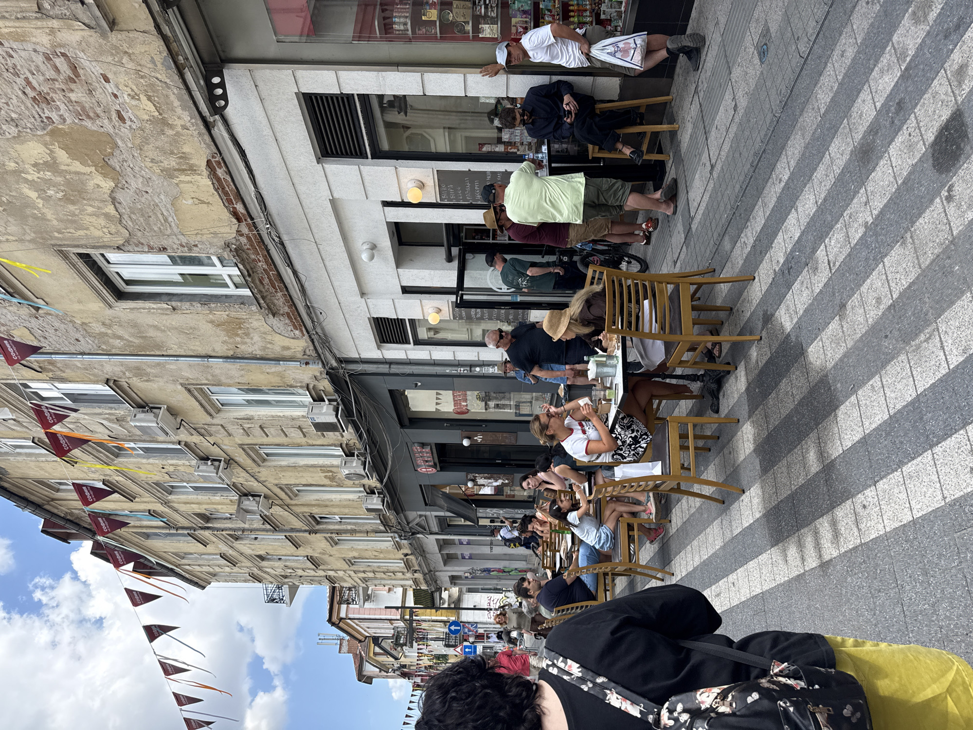 Street market and outdoor event day on Vitosha Boulevard, Sofia
