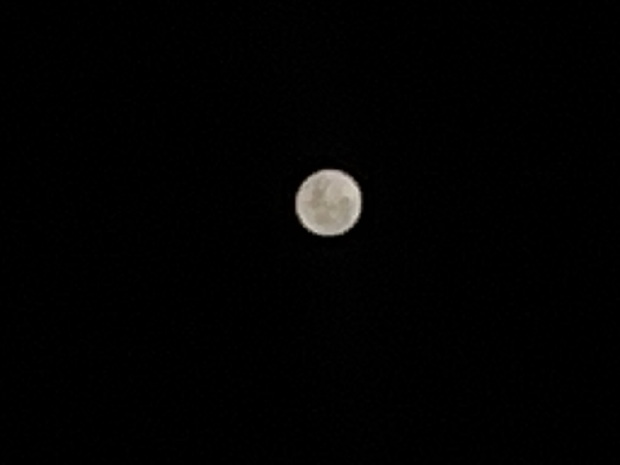 Full moon observed over Ouaouizert, Morocco