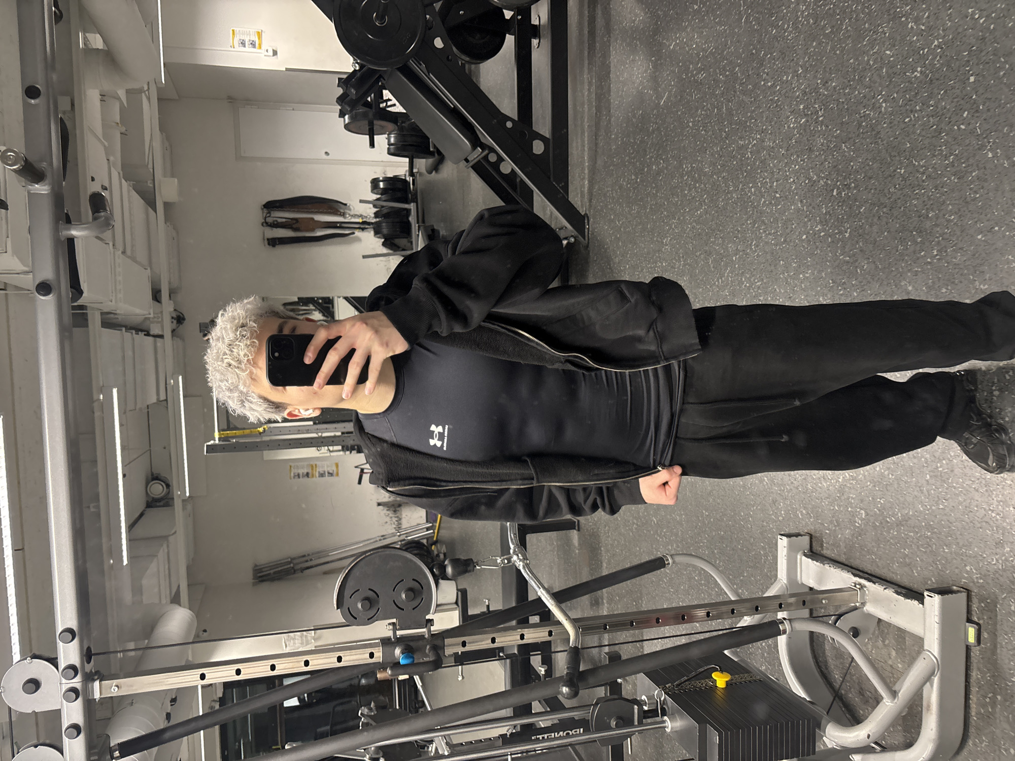 Man Takes Selfie at Lappeenranta Gym