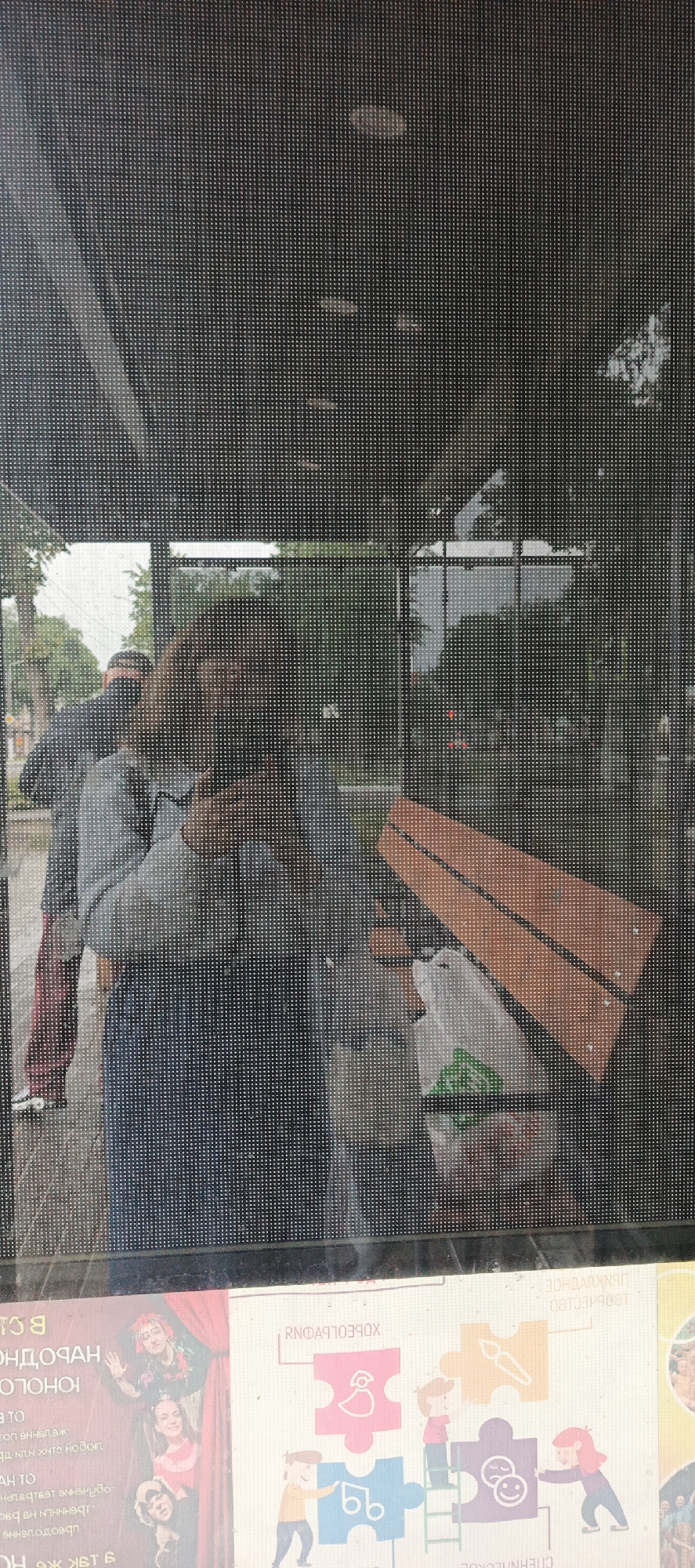 Rainy day transitions captured through reflections and outdoor scenes