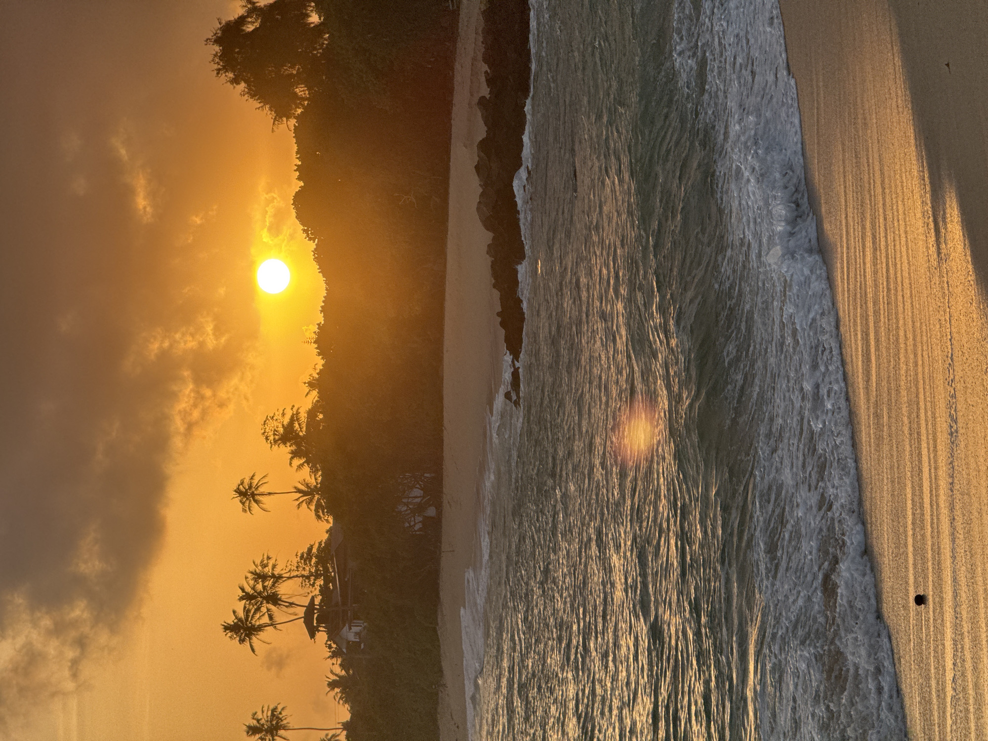 Sunset on Midigama beach, Sri Lanka