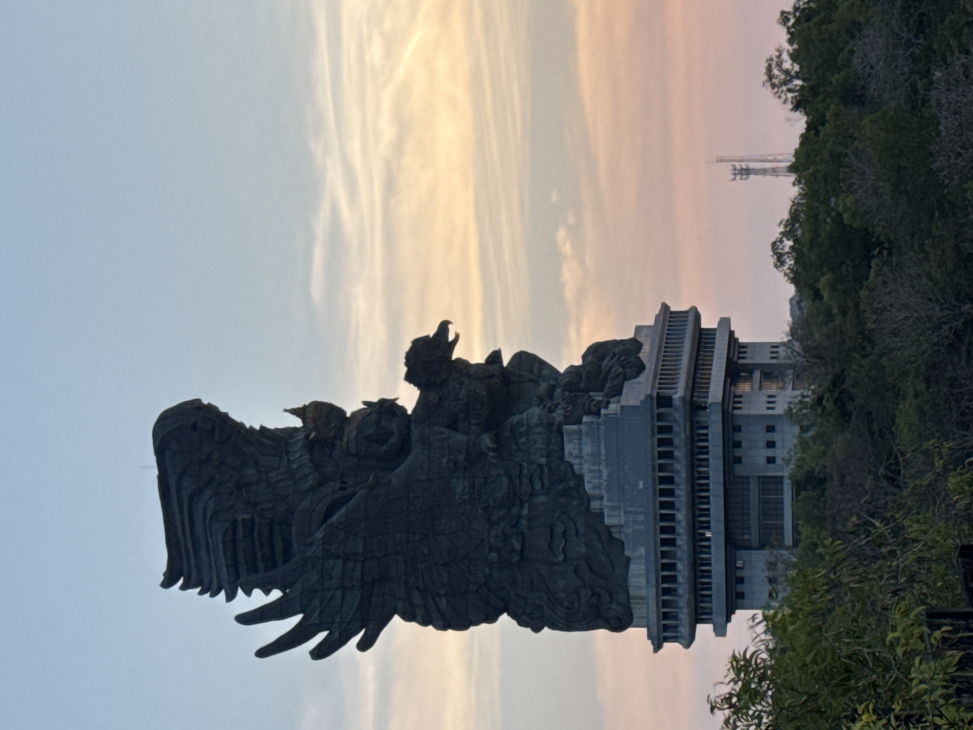 Kite flying near the GWK statue, Kuta Selatan, Bali