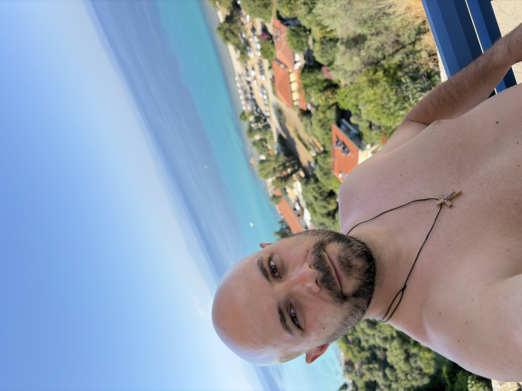 Afternoon on a coastal balcony in Kassandra, Greece