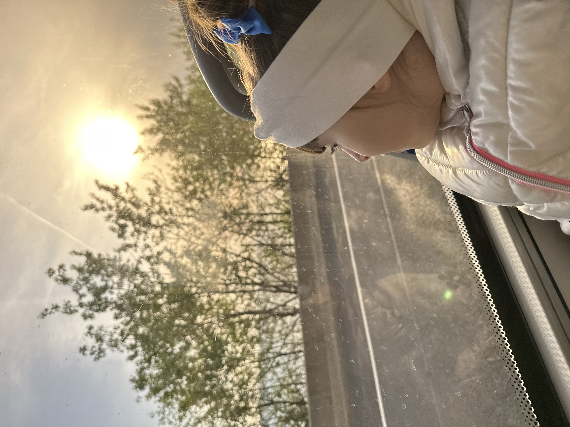 Child passenger with blue bow documented in Sochi vehicle