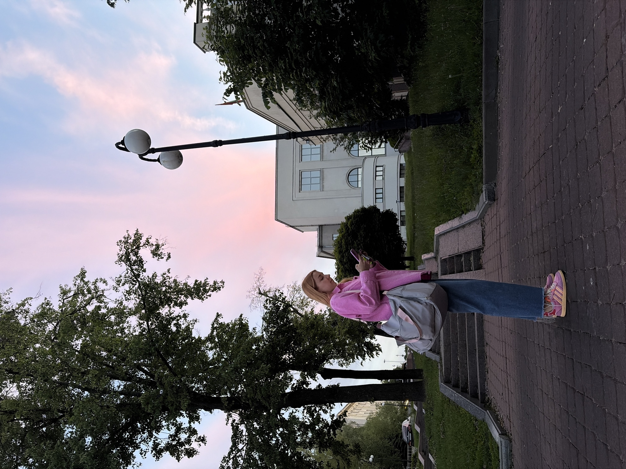 Evening documentation across Minsk captures daily life during golden hour
