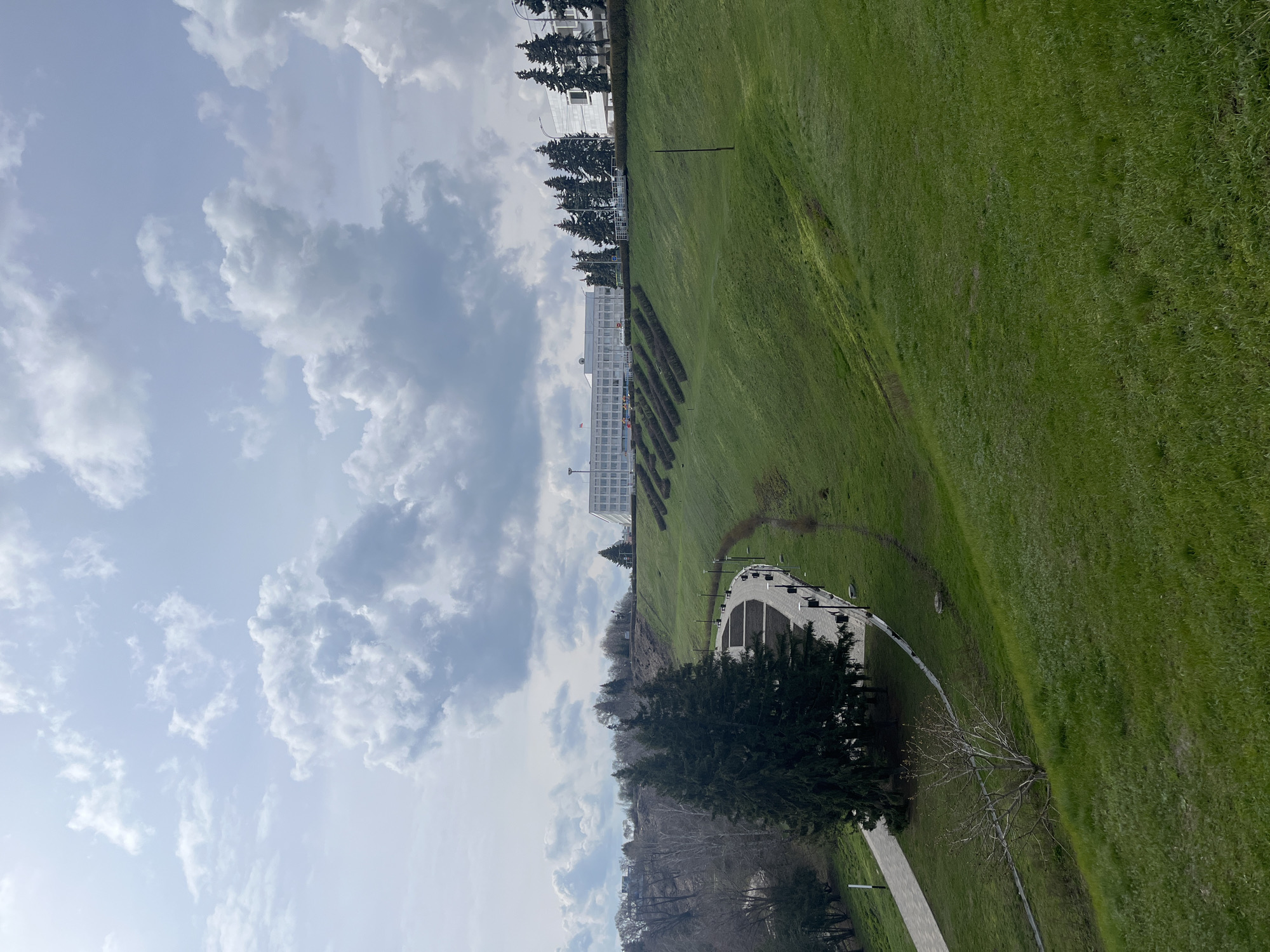 Morning scenic views captured along Volga River in Ulyanovsk