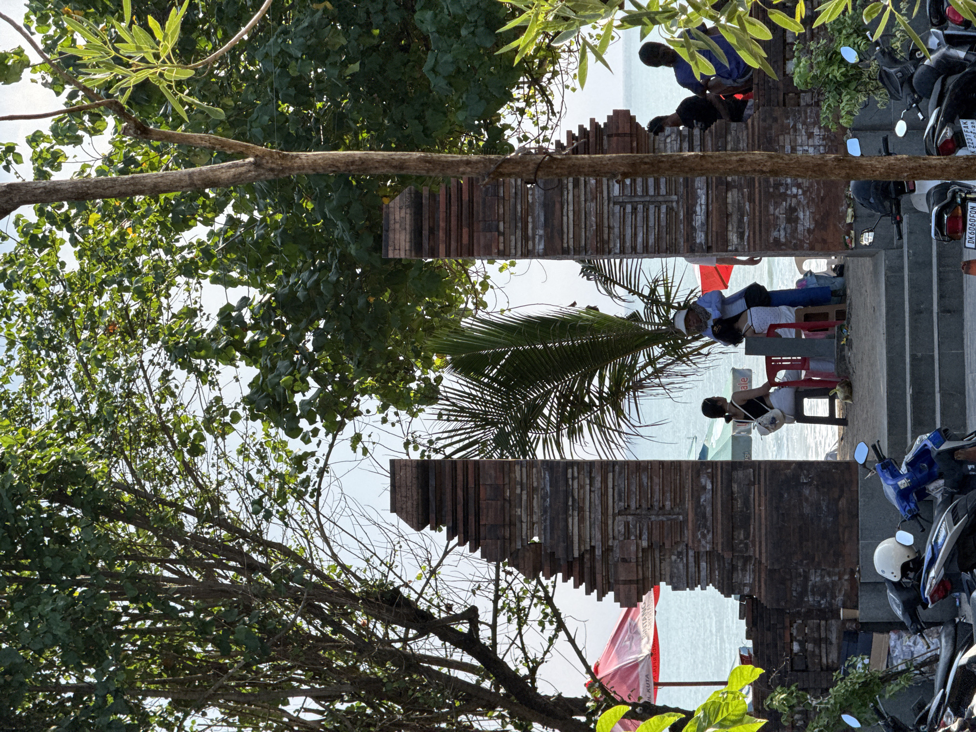 Morning cafe scenes documented in coastal Kuta, Indonesia