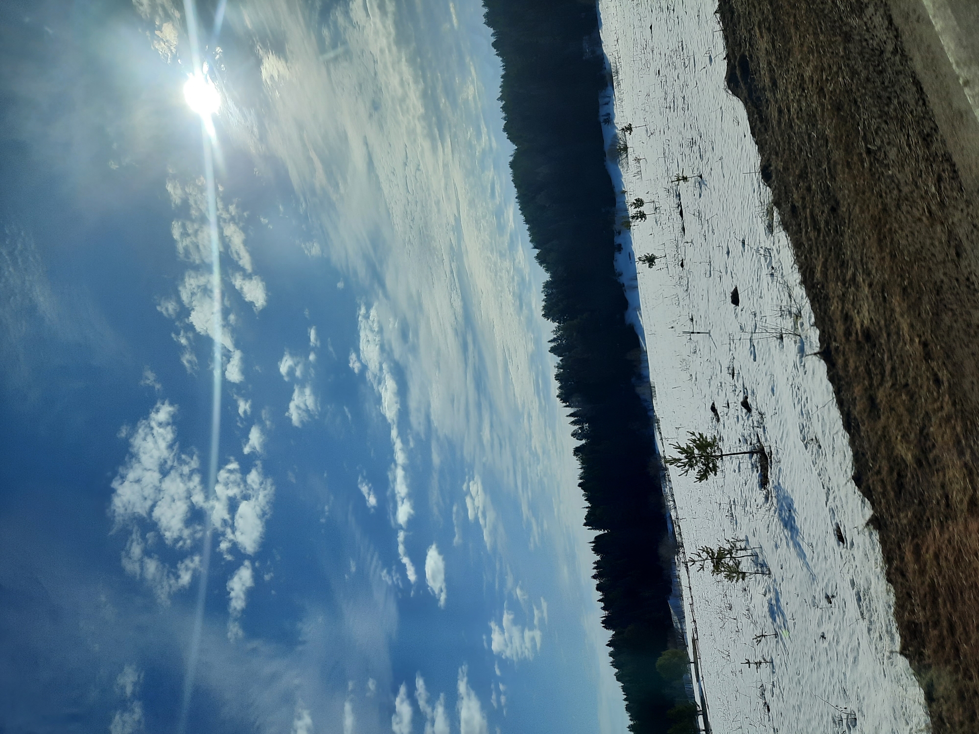 Winter landscape documented in Glazov, Russia