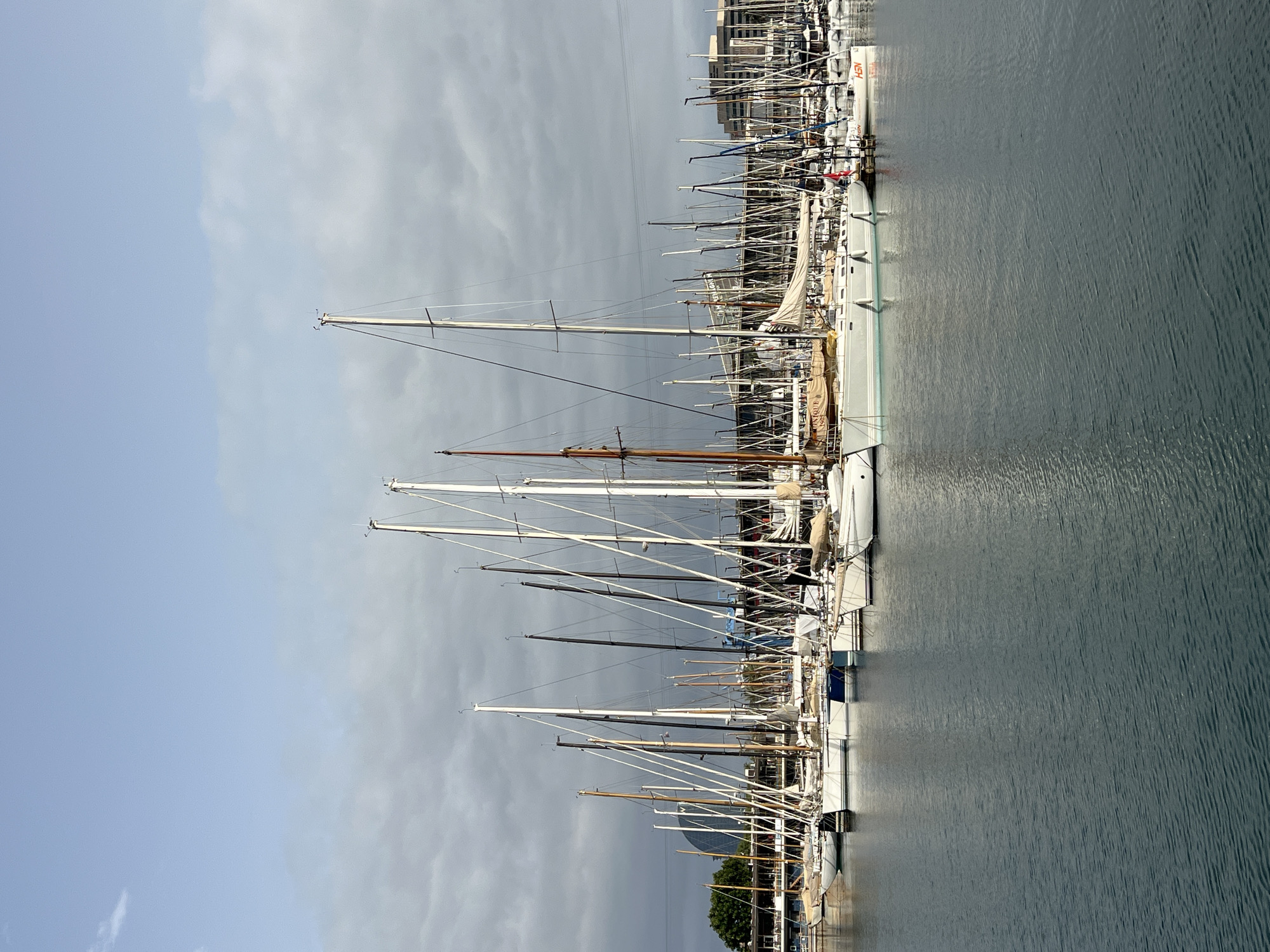Sailboats and harbor views across Barcelona's waterfront