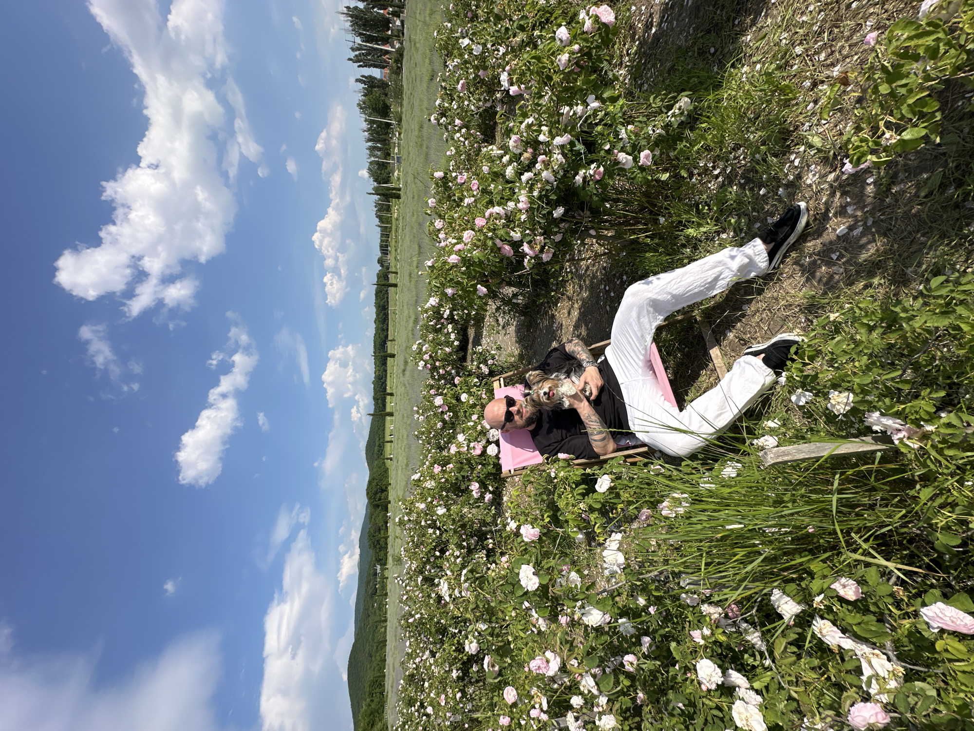 Family photo session in Russian flower fields captures summer memories