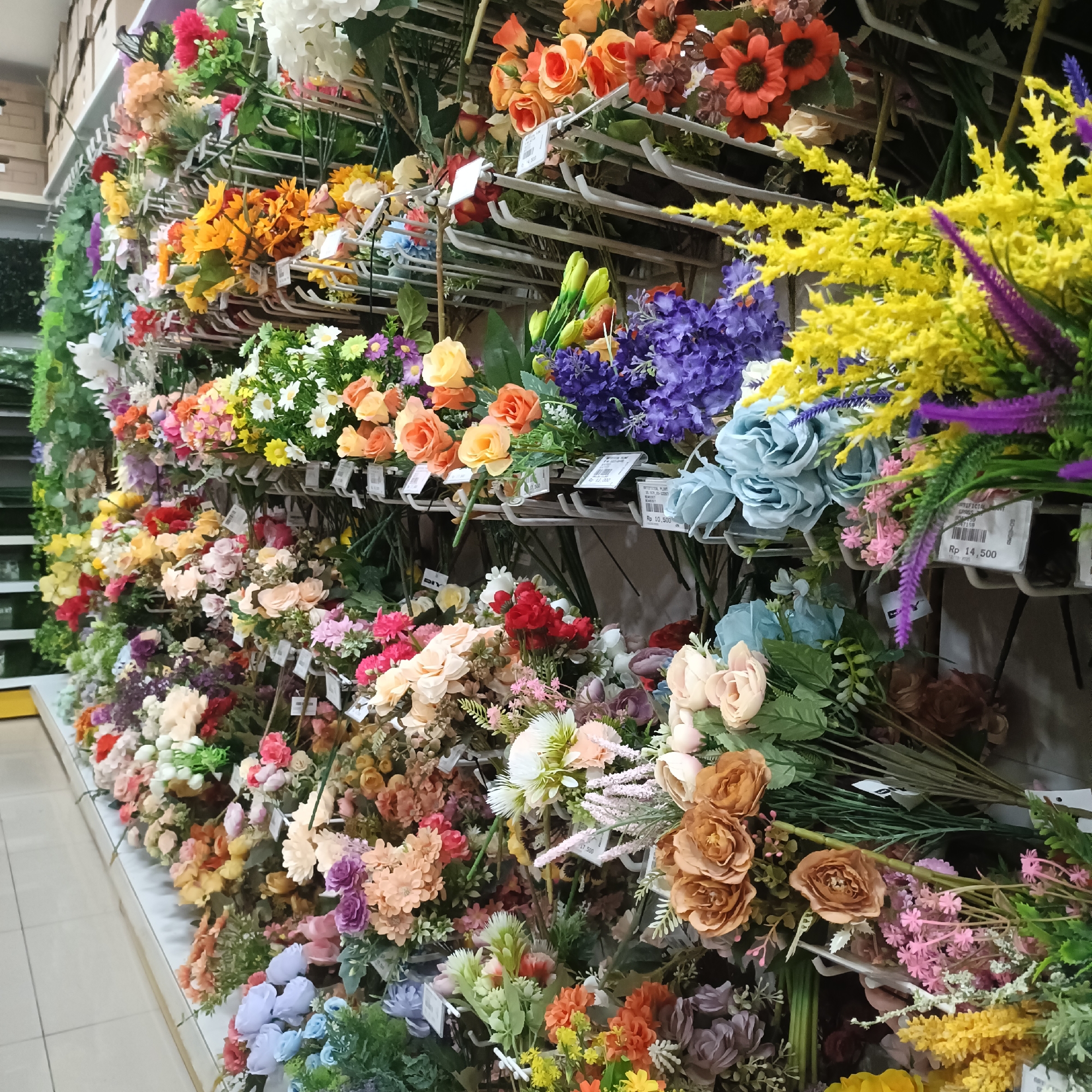 Early morning shopping mall scenes documented in Madiun, Indonesia
