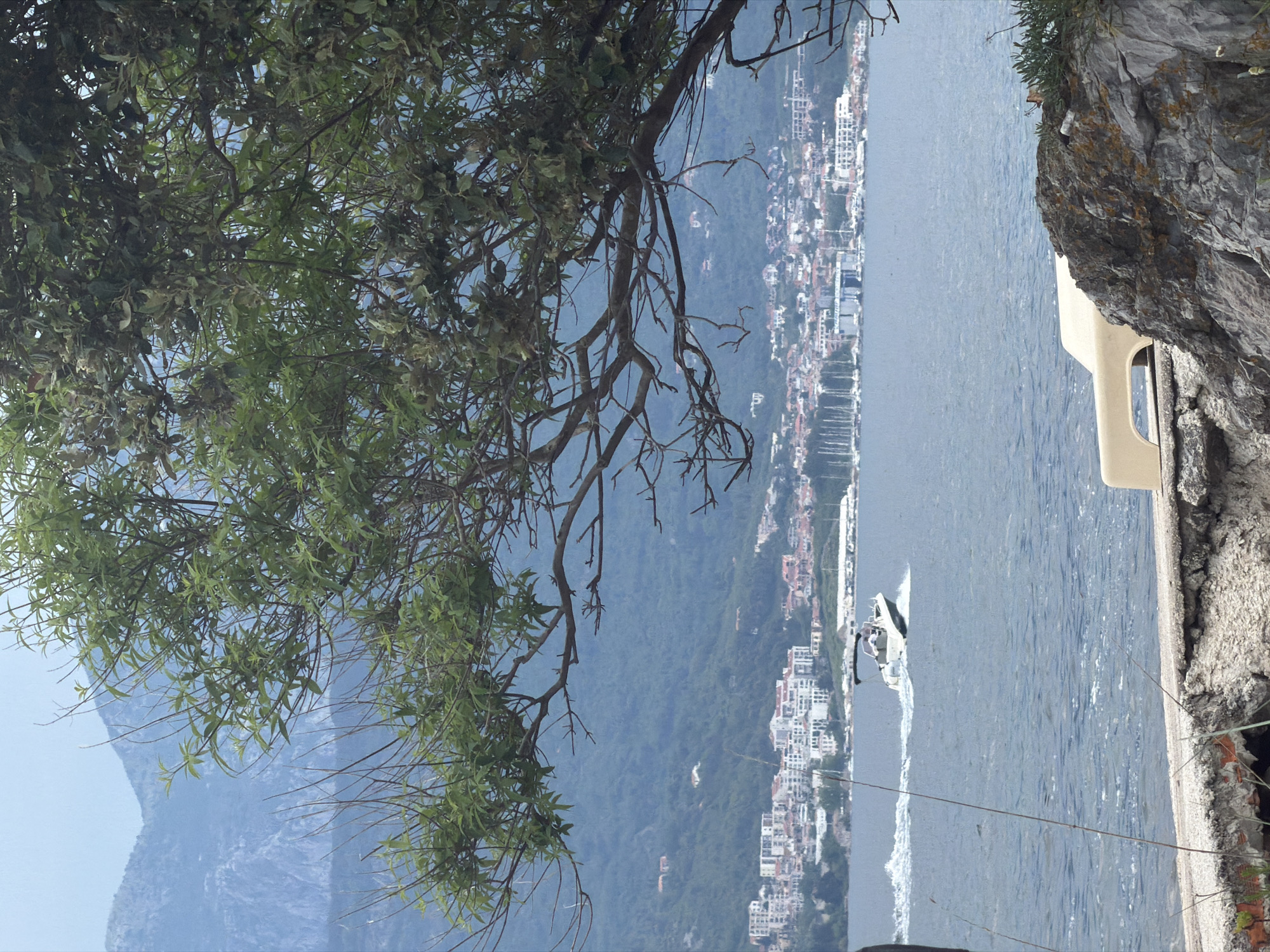 Woman in white hat spotted at Montenegro coastline