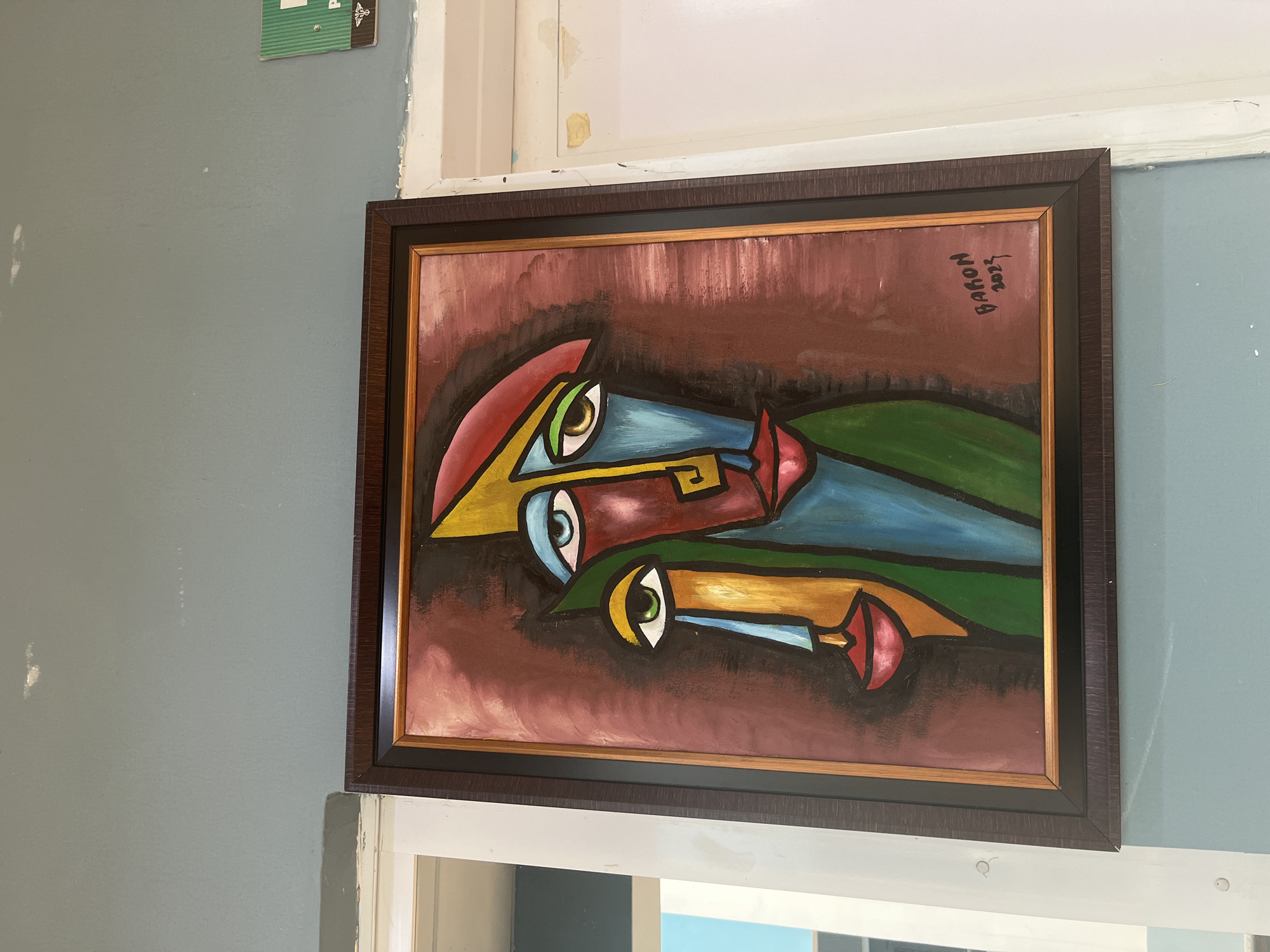 Eclectic art-filled interior space in Jos, Nigeria