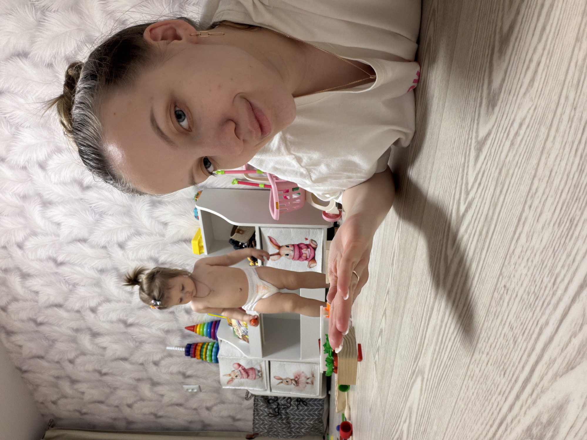 Family documents toddler's daily activities in Russian home