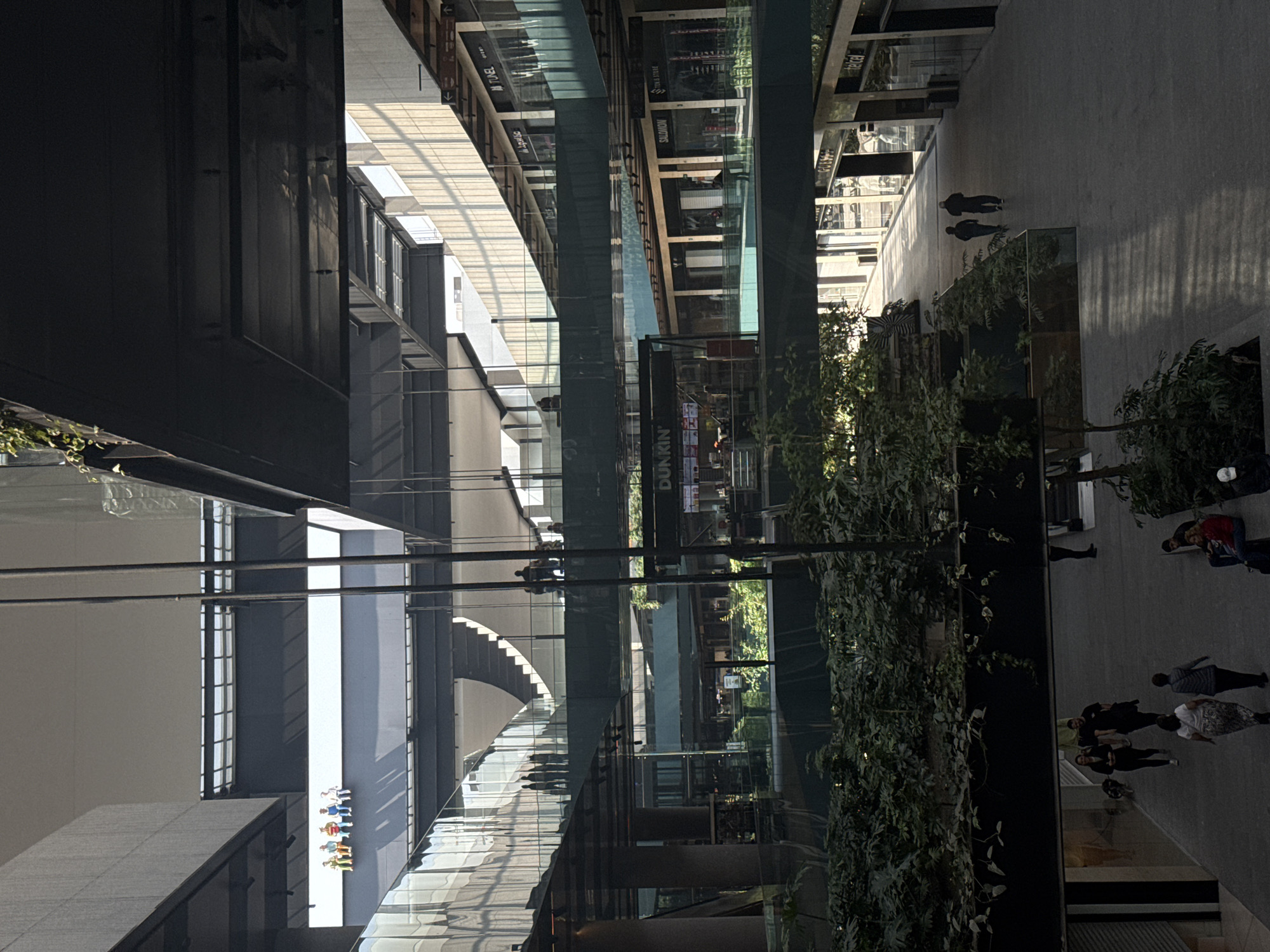 Elevated view of Mexico City shopping complex photographed