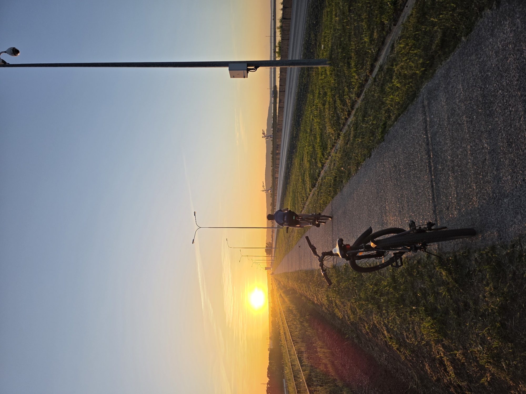 Sunset moments captured along Chaikovsky streets and paths