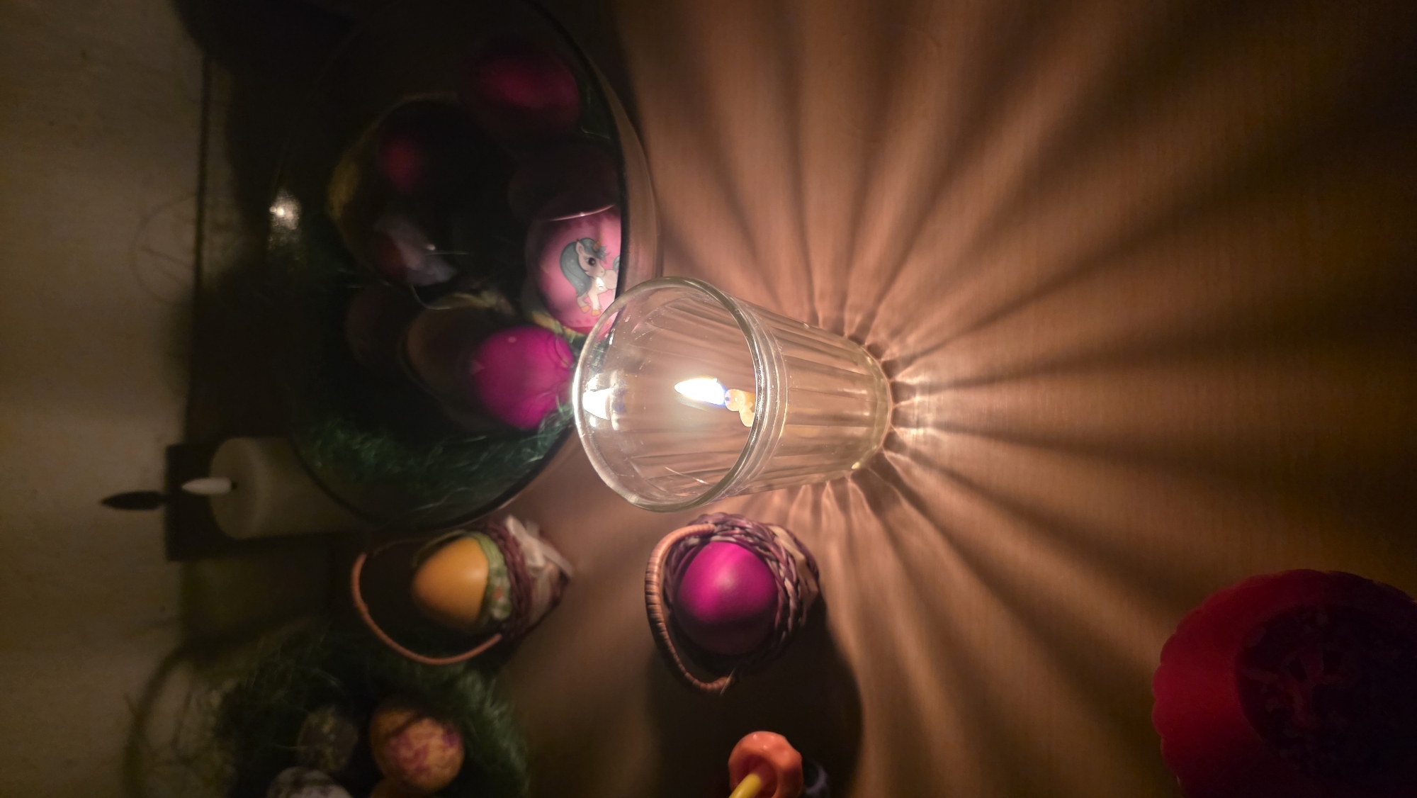 Easter celebration with candles and eggs observed in Blagoevgrad