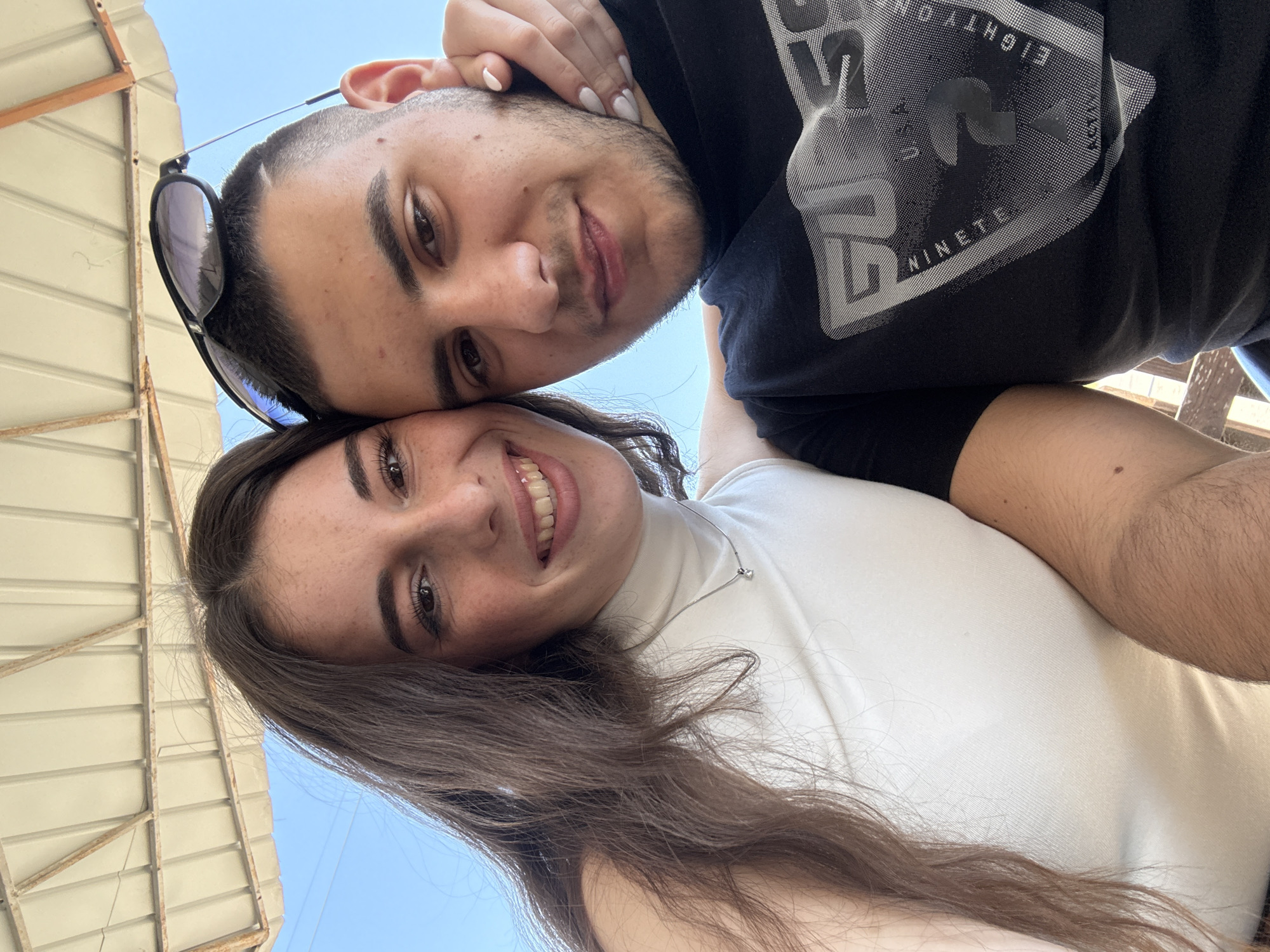 Couple captures selfie moment in Benkovski, Bulgaria