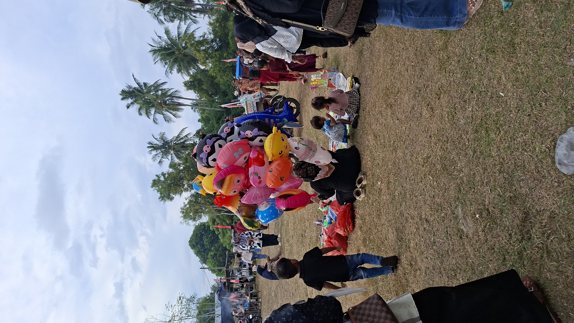 Community football match with festive atmosphere in Lhokseumawe