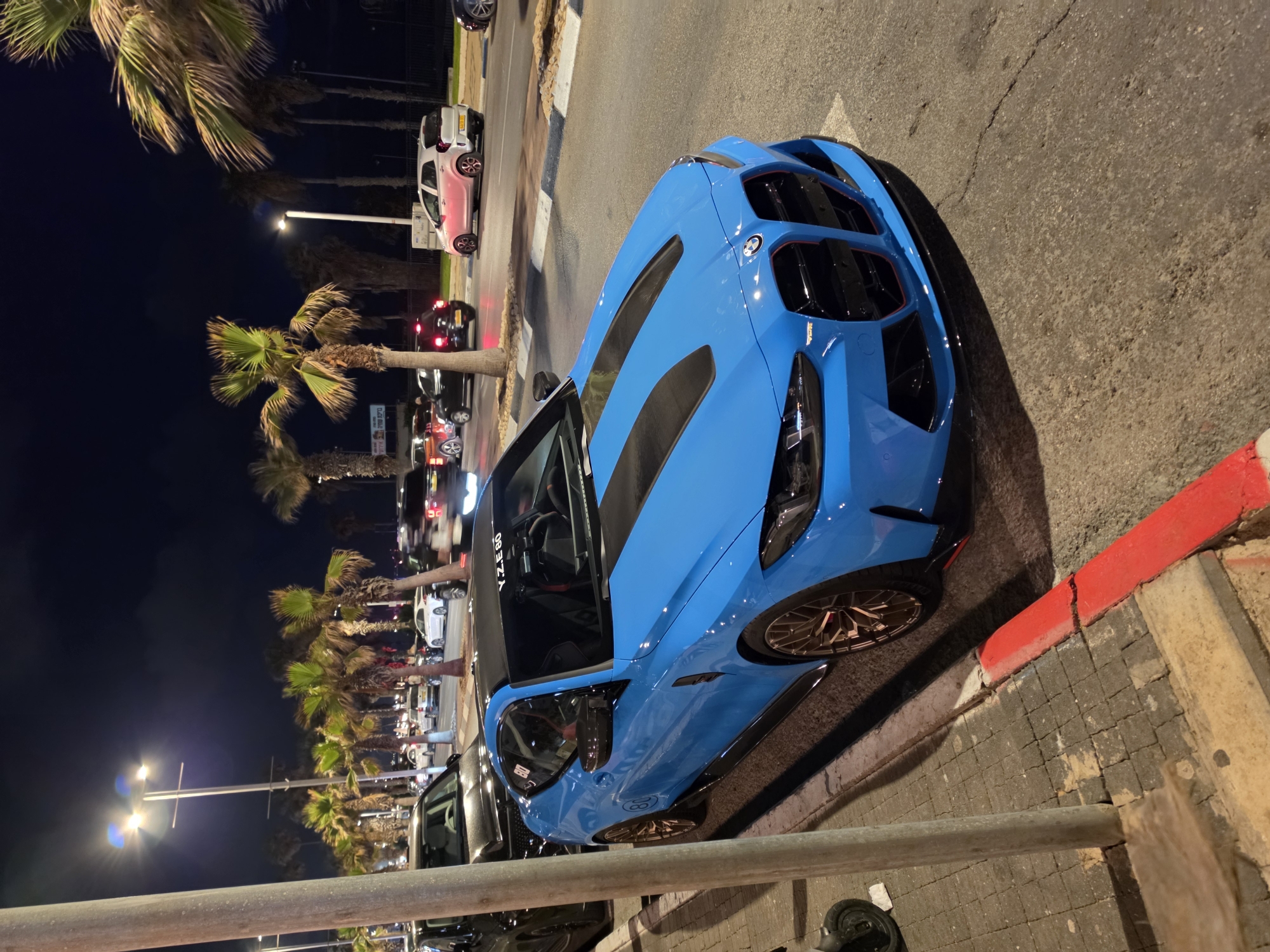 Sunset scenes and luxury car spotted in Bat Yam