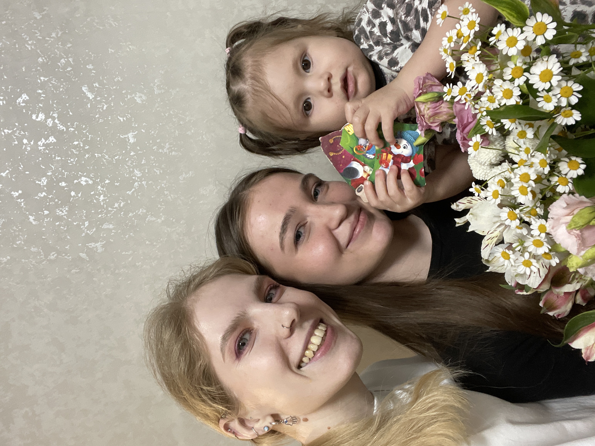 Birthday celebration with cake observed in Izhevsk kitchen