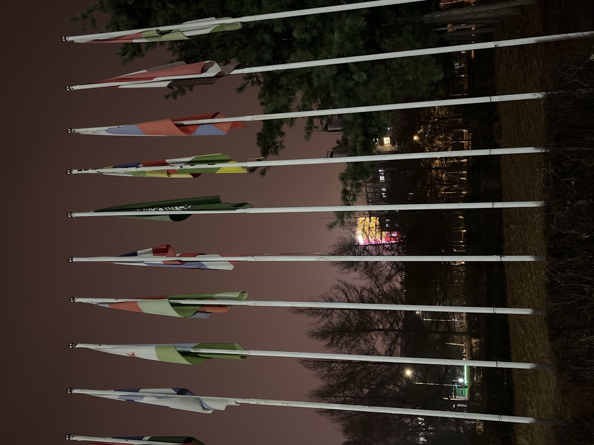 Nighttime Documentation of Changchun City Streets and Buildings