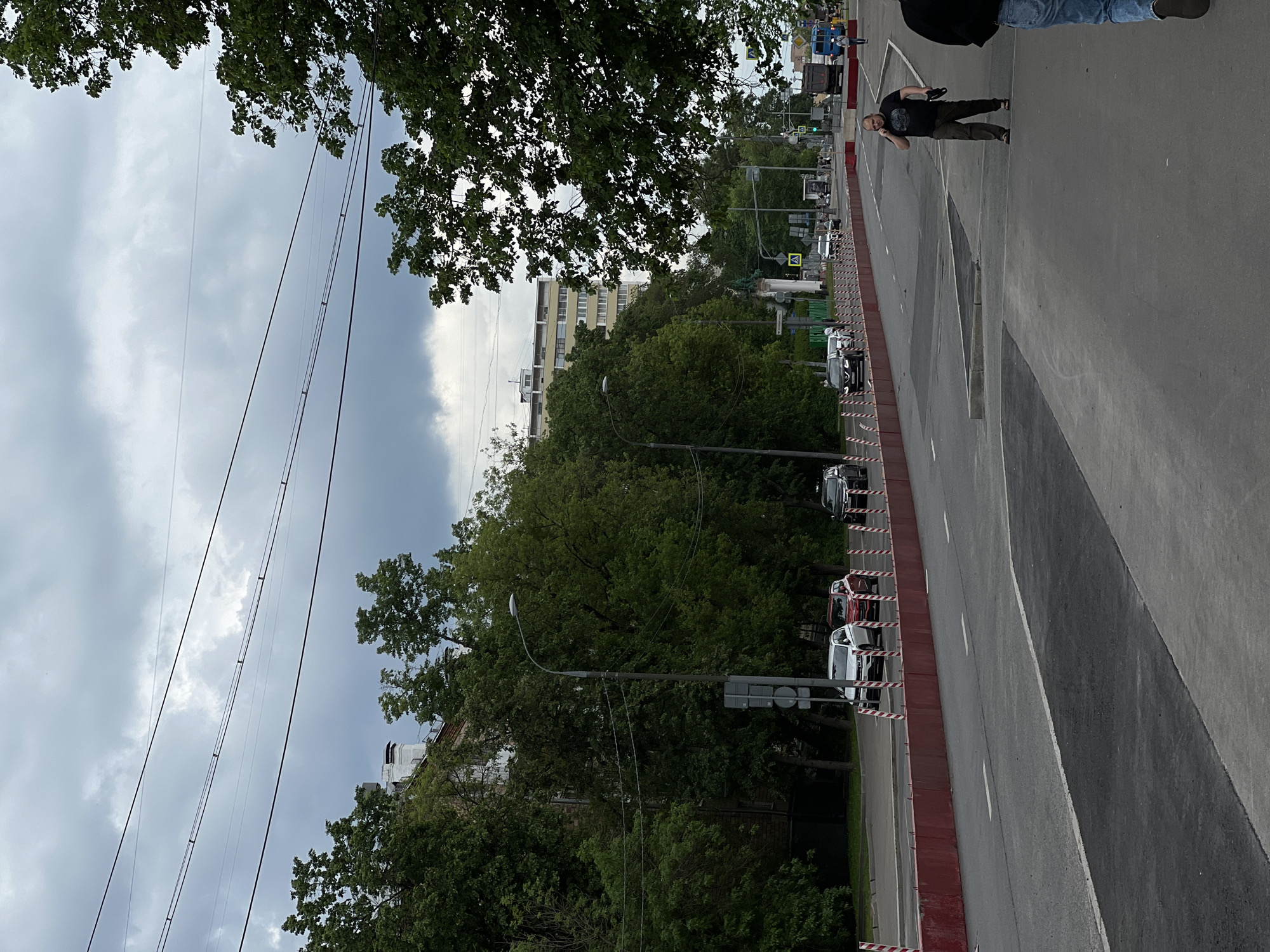 Ordinary street life documented in Moscow during midday