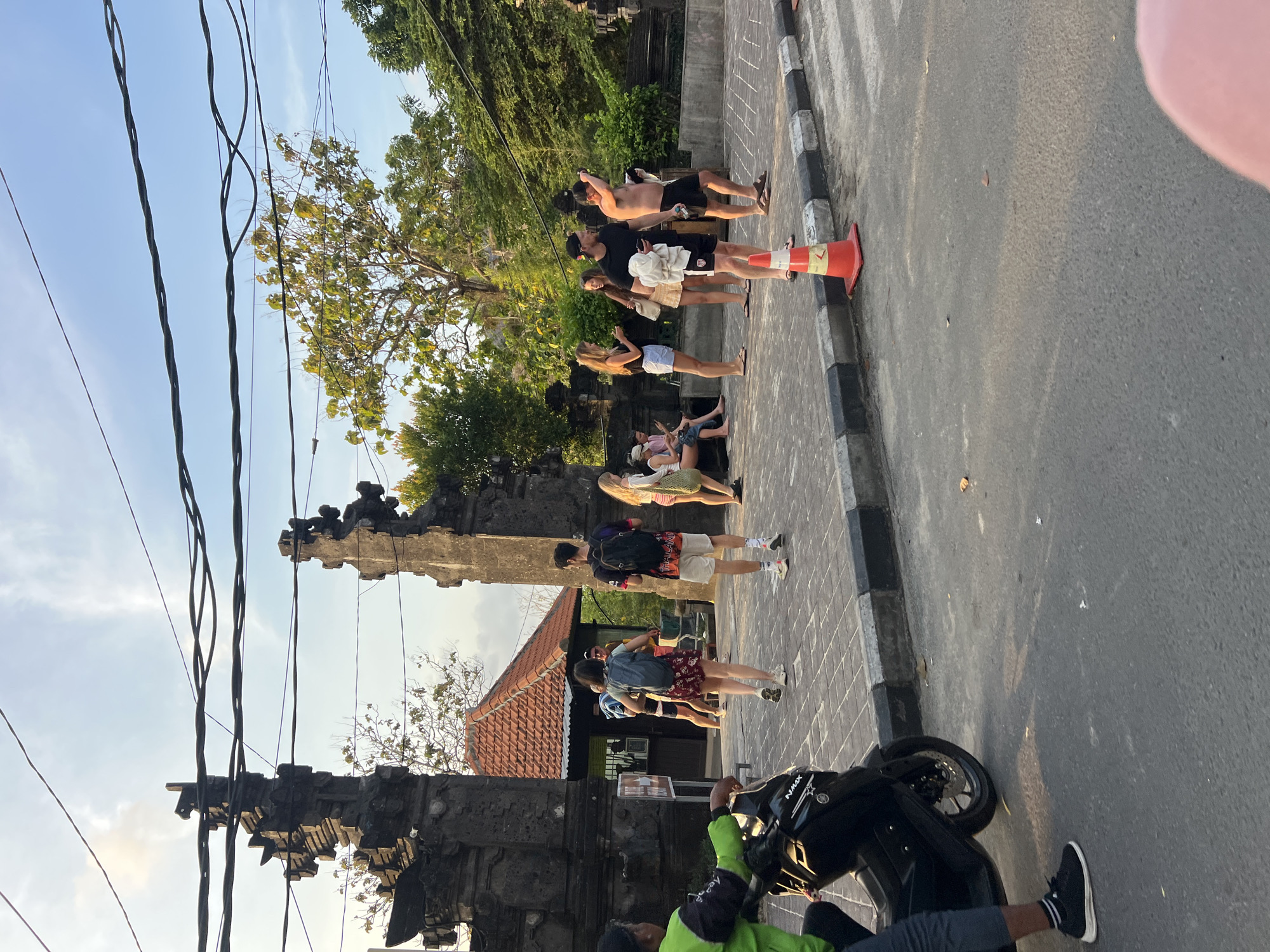 Street scenes and stone architecture around Kuta Selatan, Bali