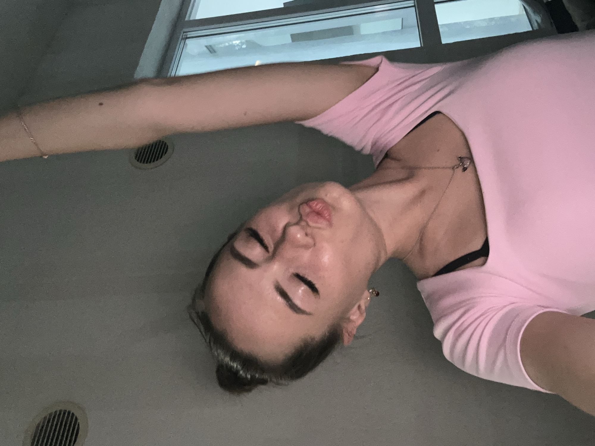 Woman takes extended selfie session with costume changes