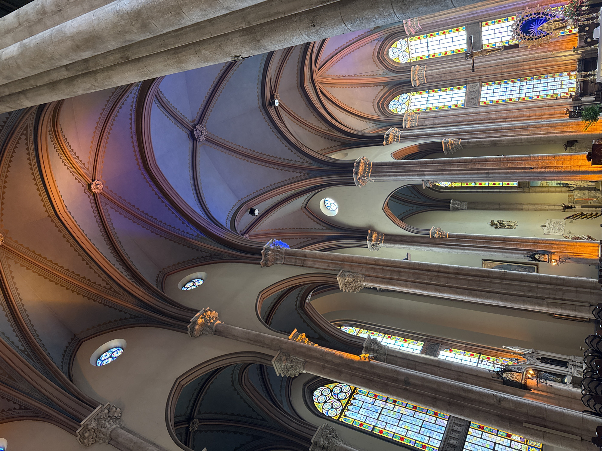 Church interior architecture documented in Beyoğlu, Turkey