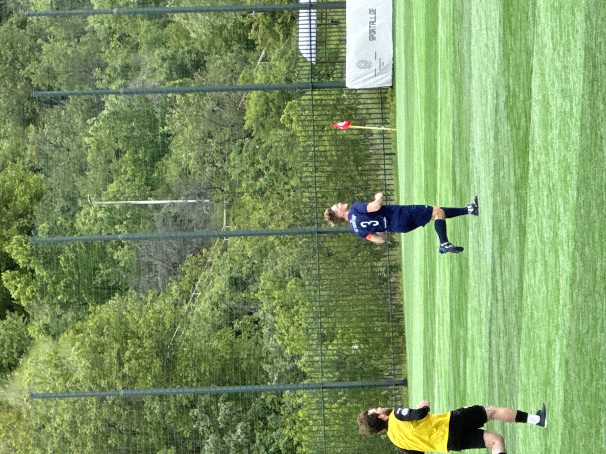 Soccer match observed by spectators in Tbilisi, Georgia