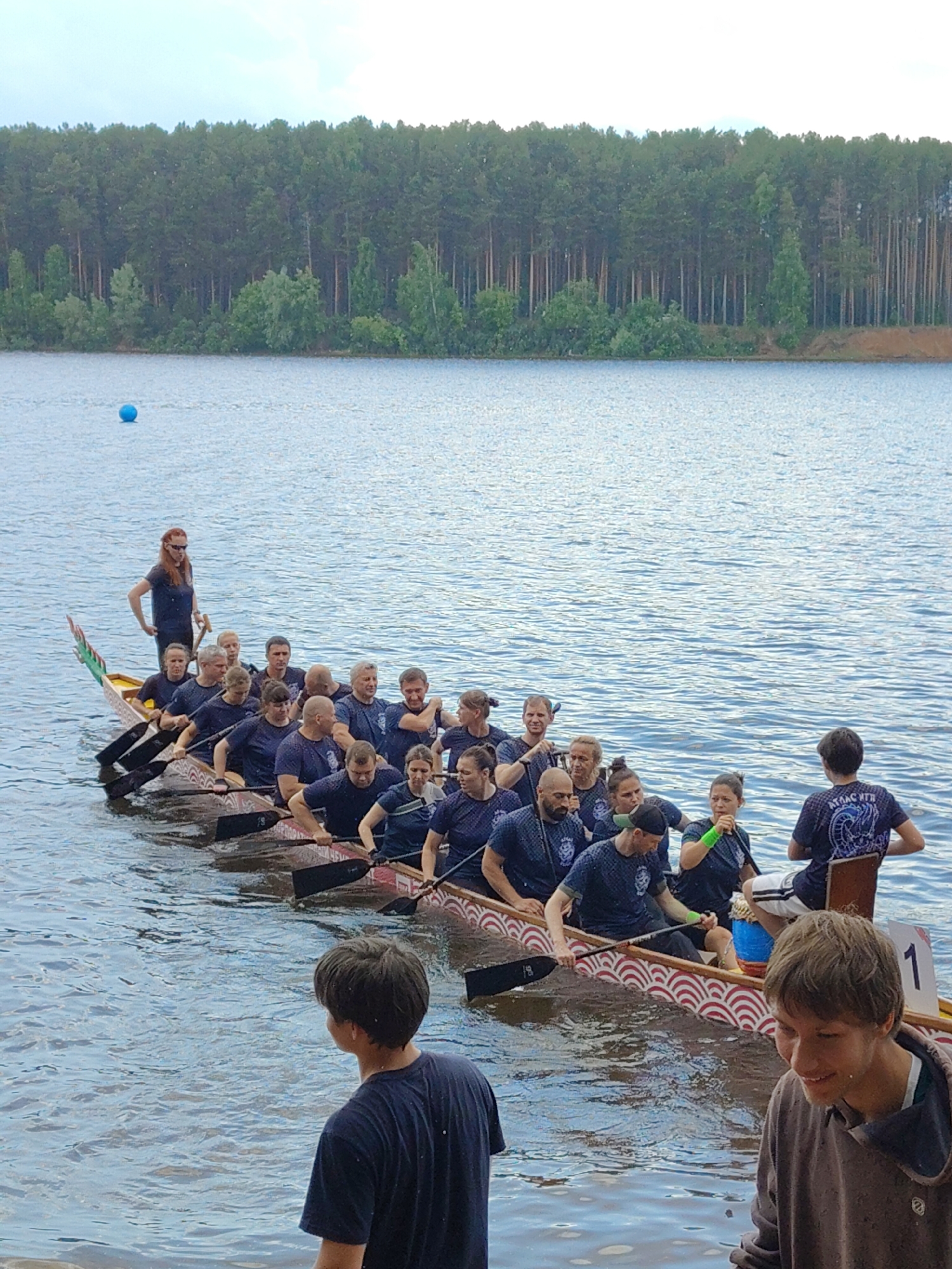 Dragon boat teams compete in corporate championship races