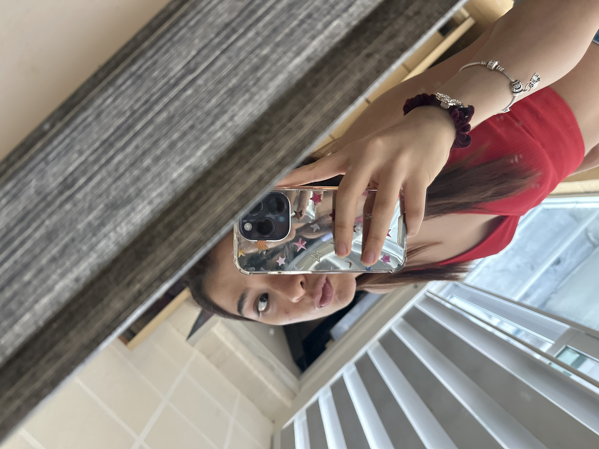 Mirror selfie moment in Puebla, Mexico