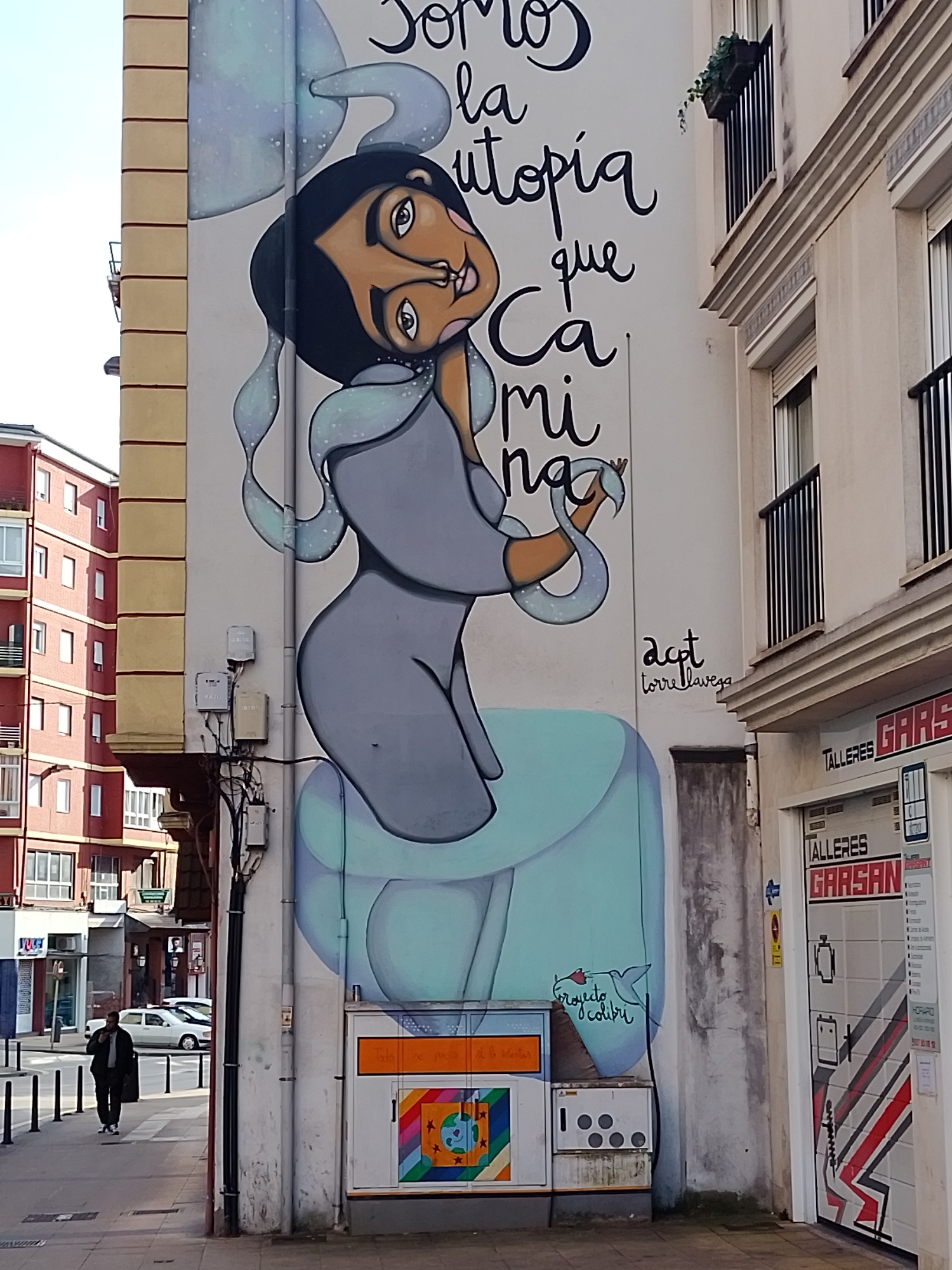 Street art and architecture documented in Torrelavega, Spain