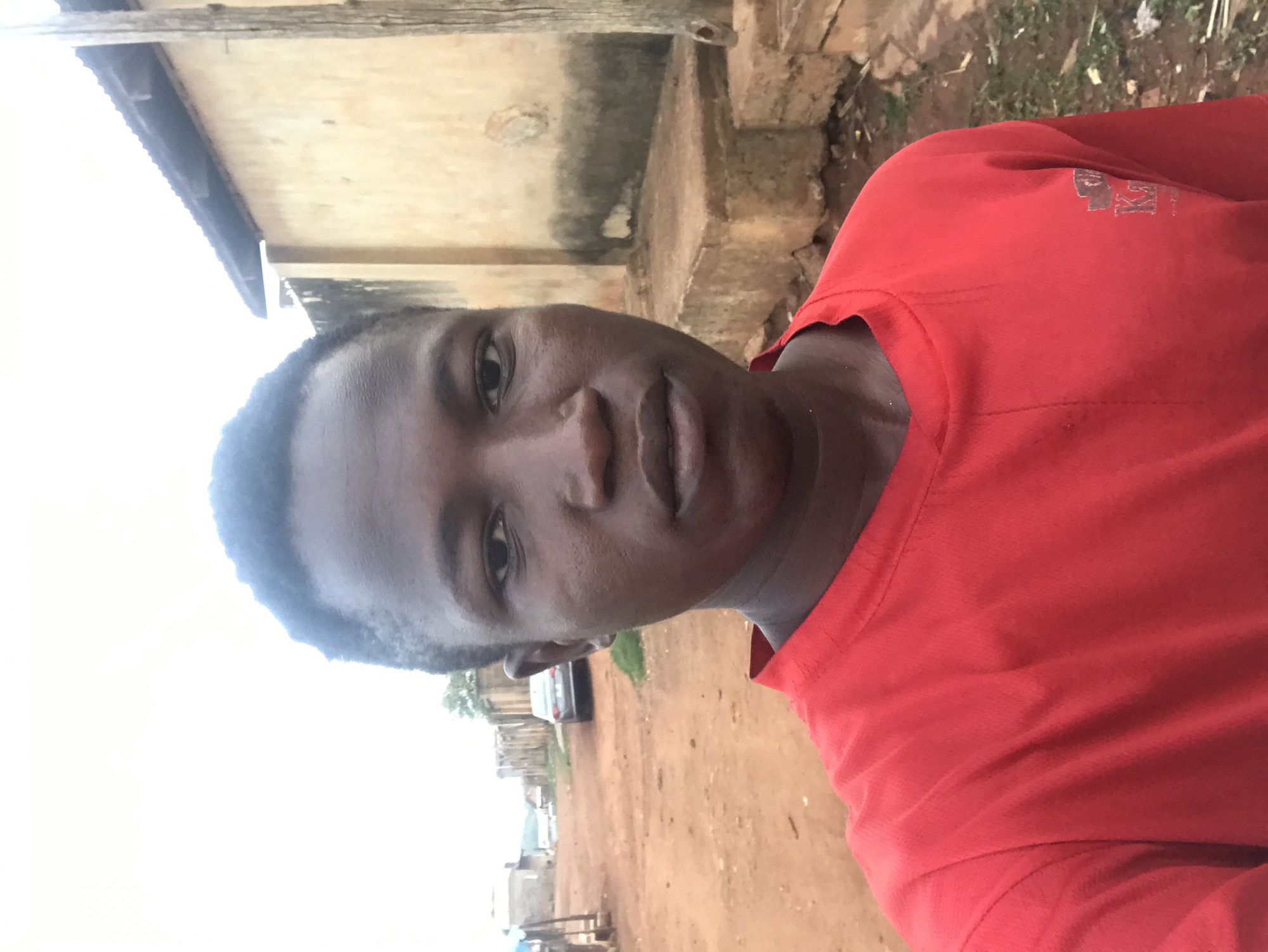 Young man takes selfie in Ilorin, Nigeria