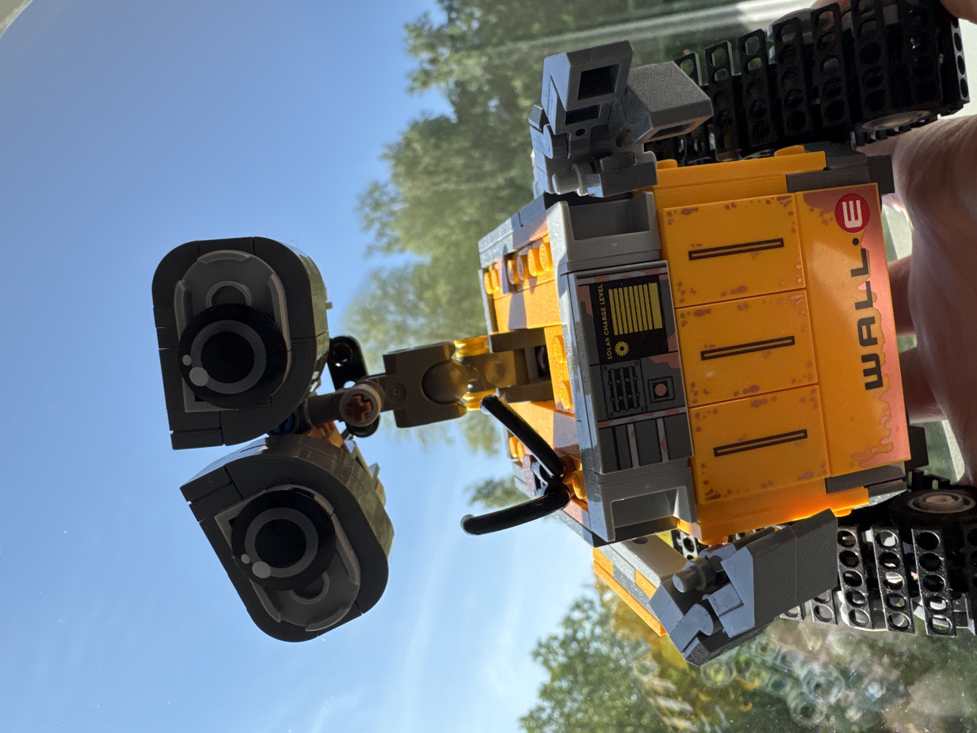 Riga witness captures WALL-E Lego model, collective memory display