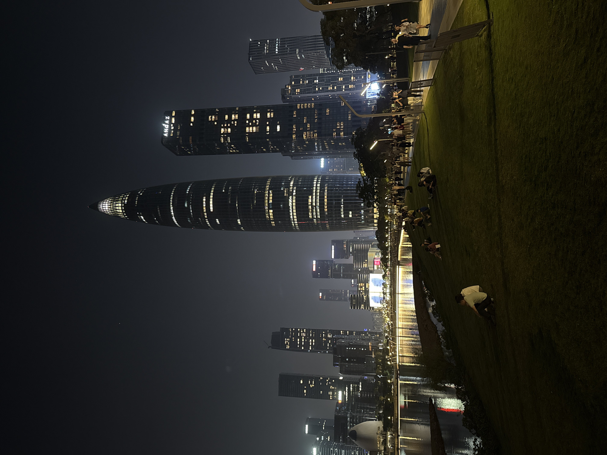 Nighttime cityscape documented in Nanshan District, China