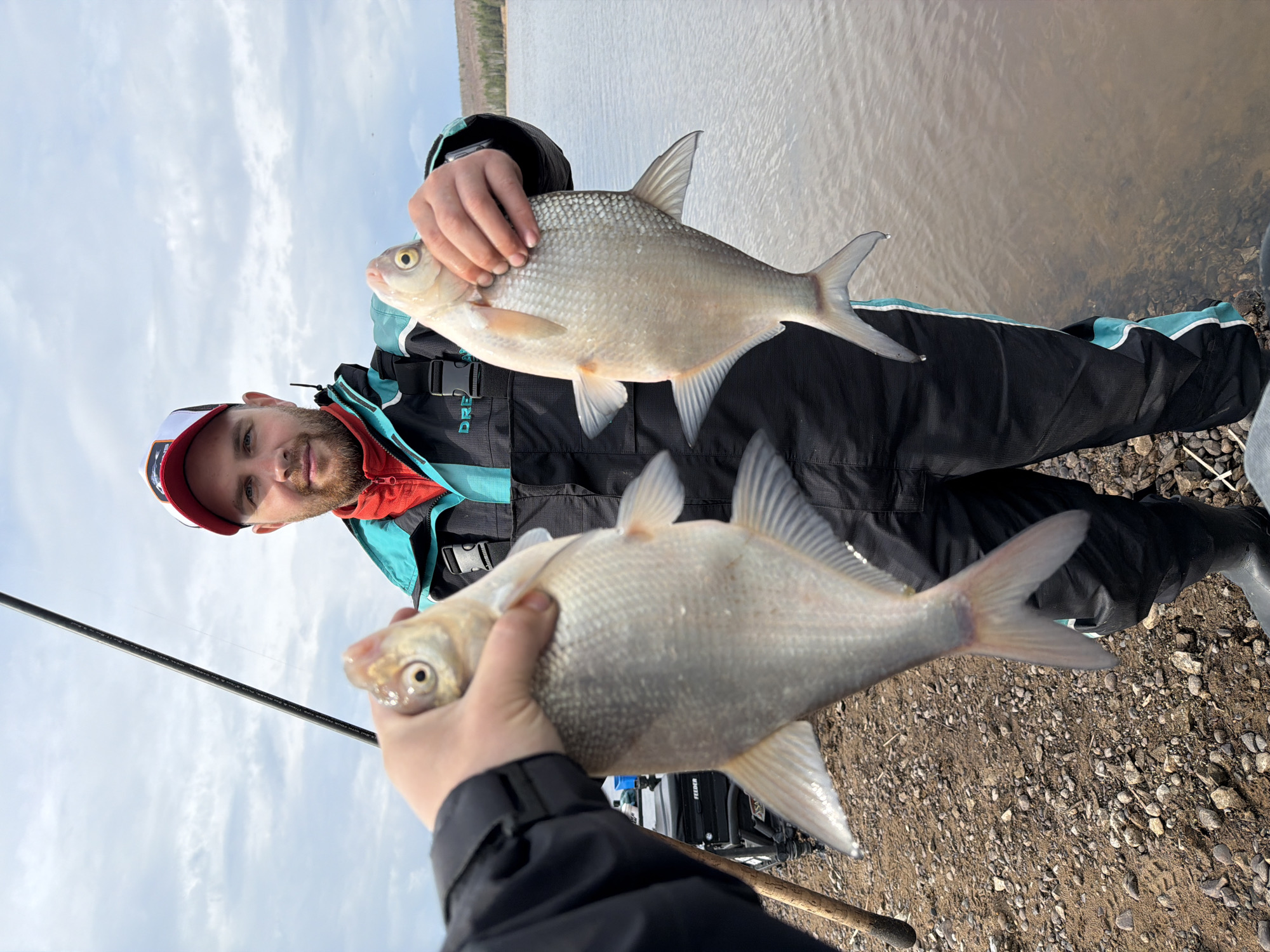 Successful fishing session yields multiple catches on Kama River