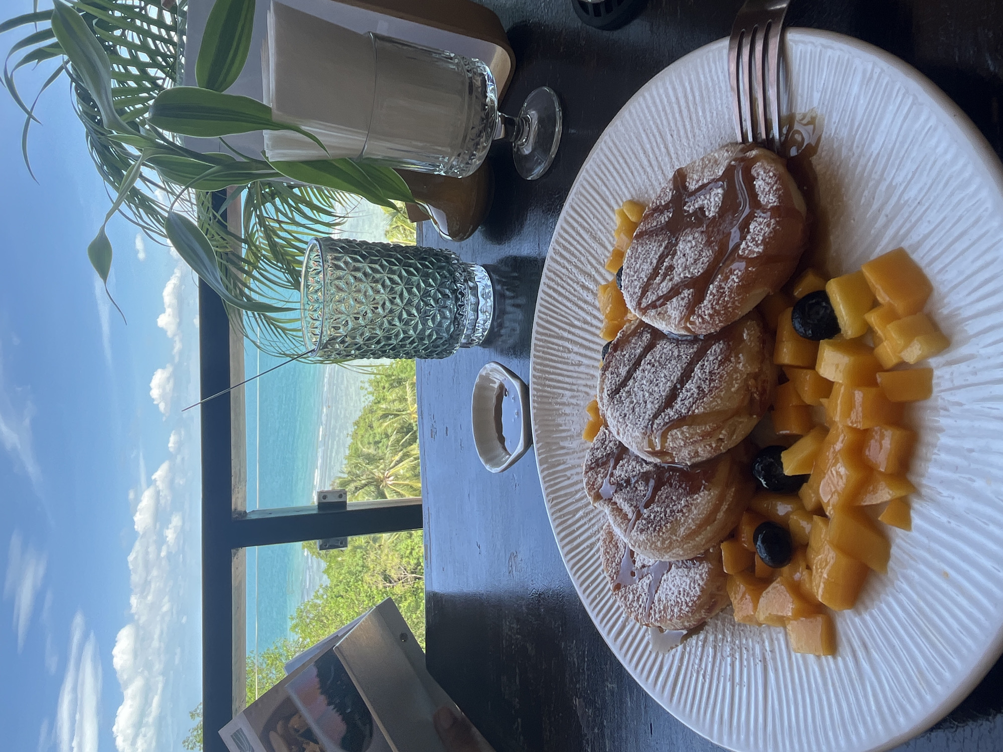 Morning coastal dining experience documented in Ban Tai, Thailand