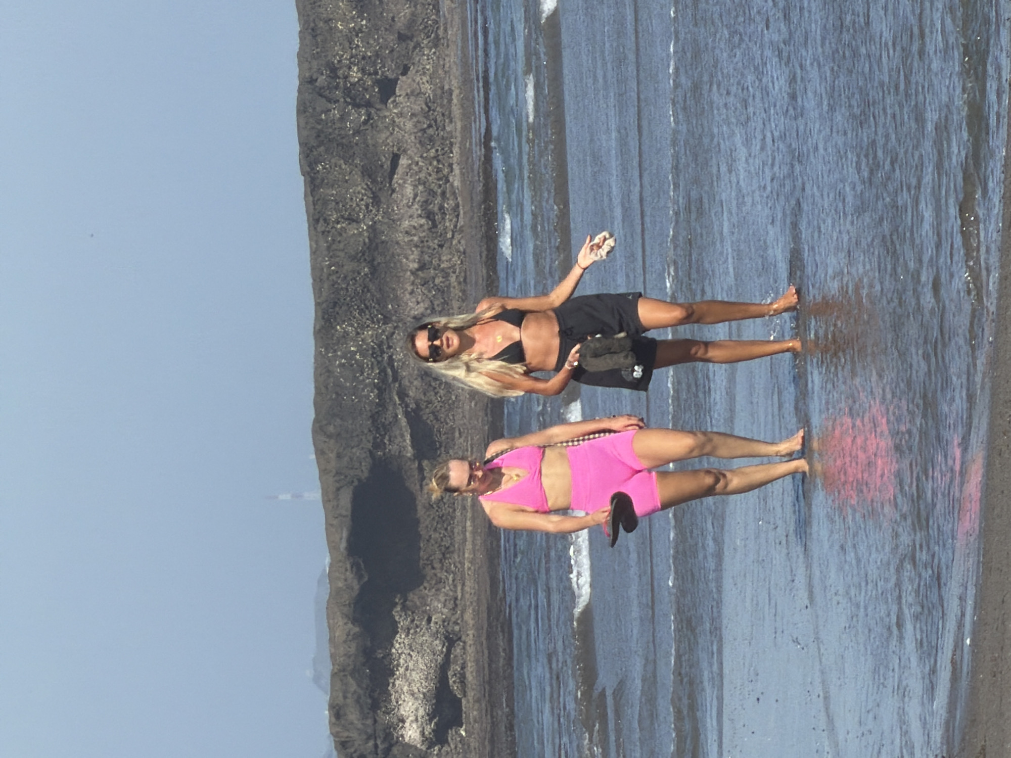 Morning beach activity on Bali's North Kuta shore
