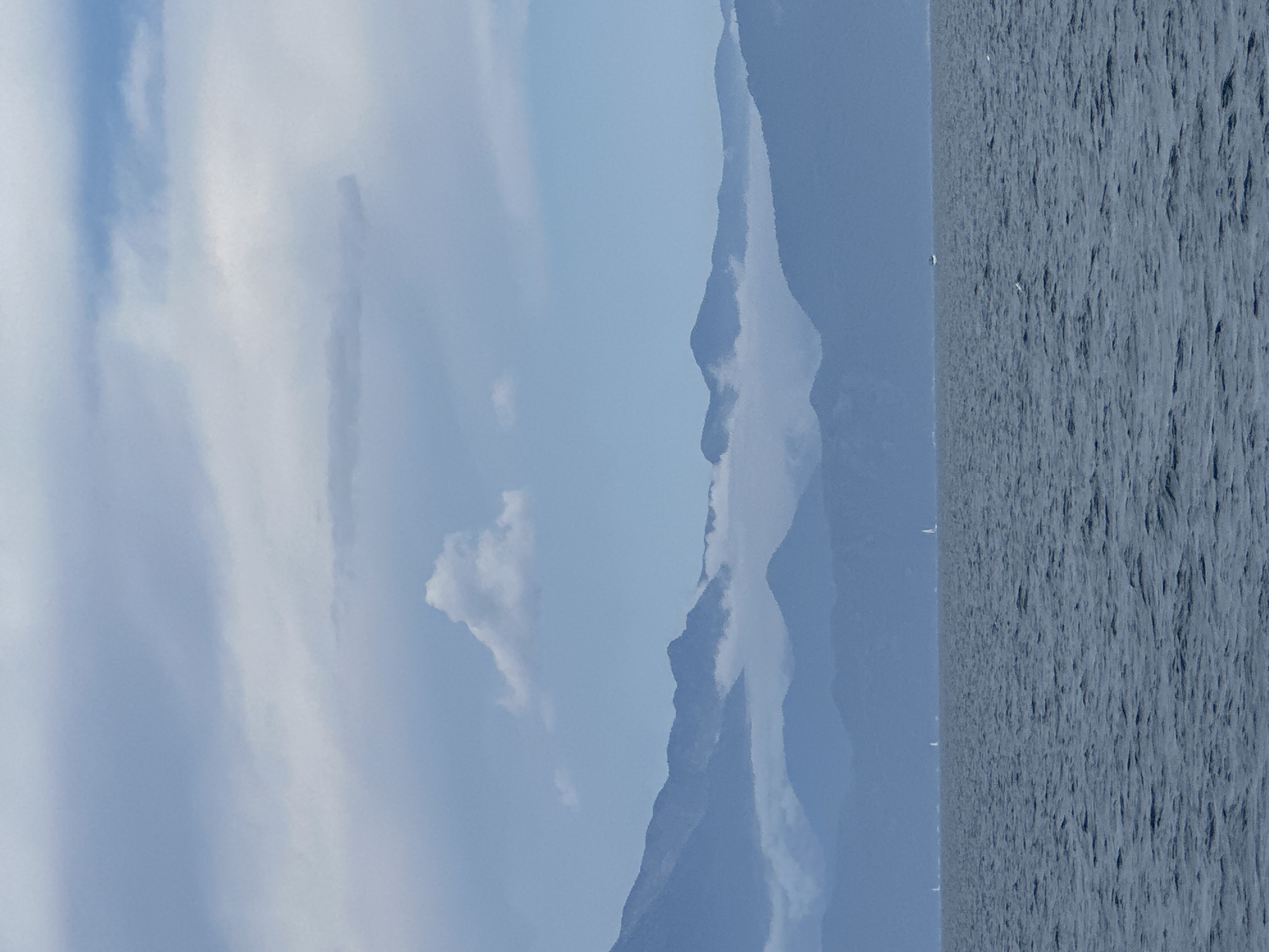 Coastal landscape with waves and mountains documented in Turkey