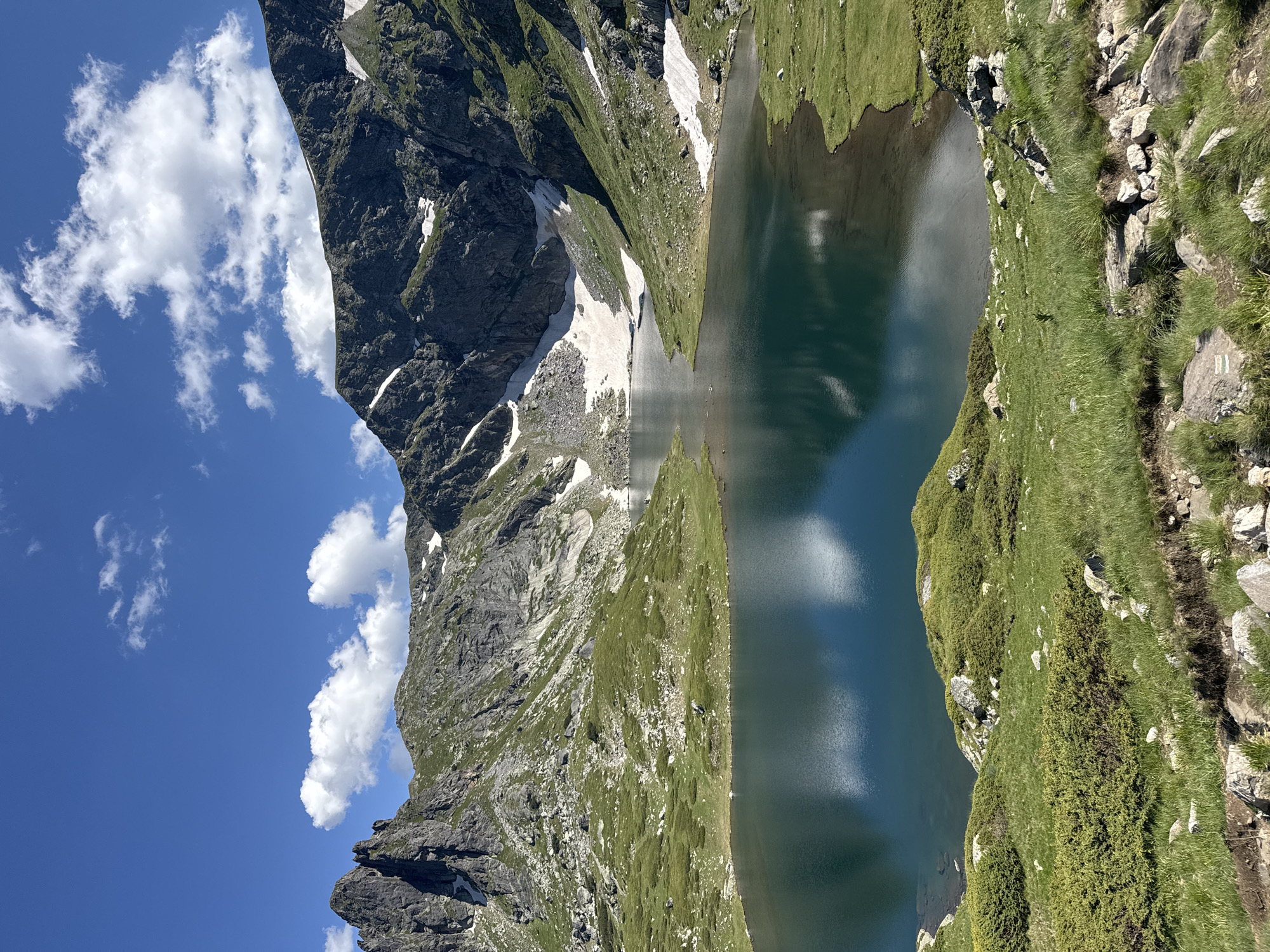 Bulgaria's Seven Rila Lakes under clear mountain skies