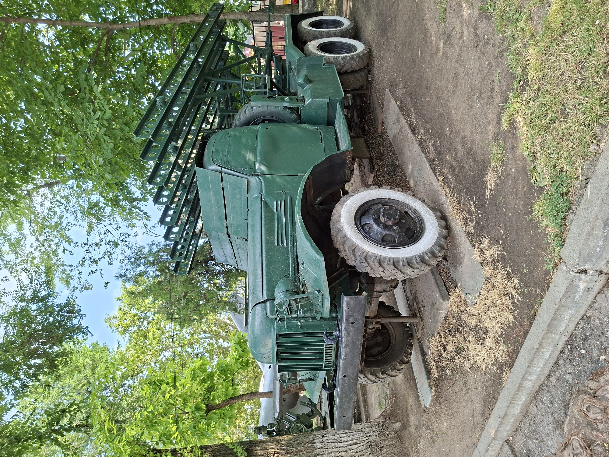 Soviet military hardware on outdoor display near central Chișinău