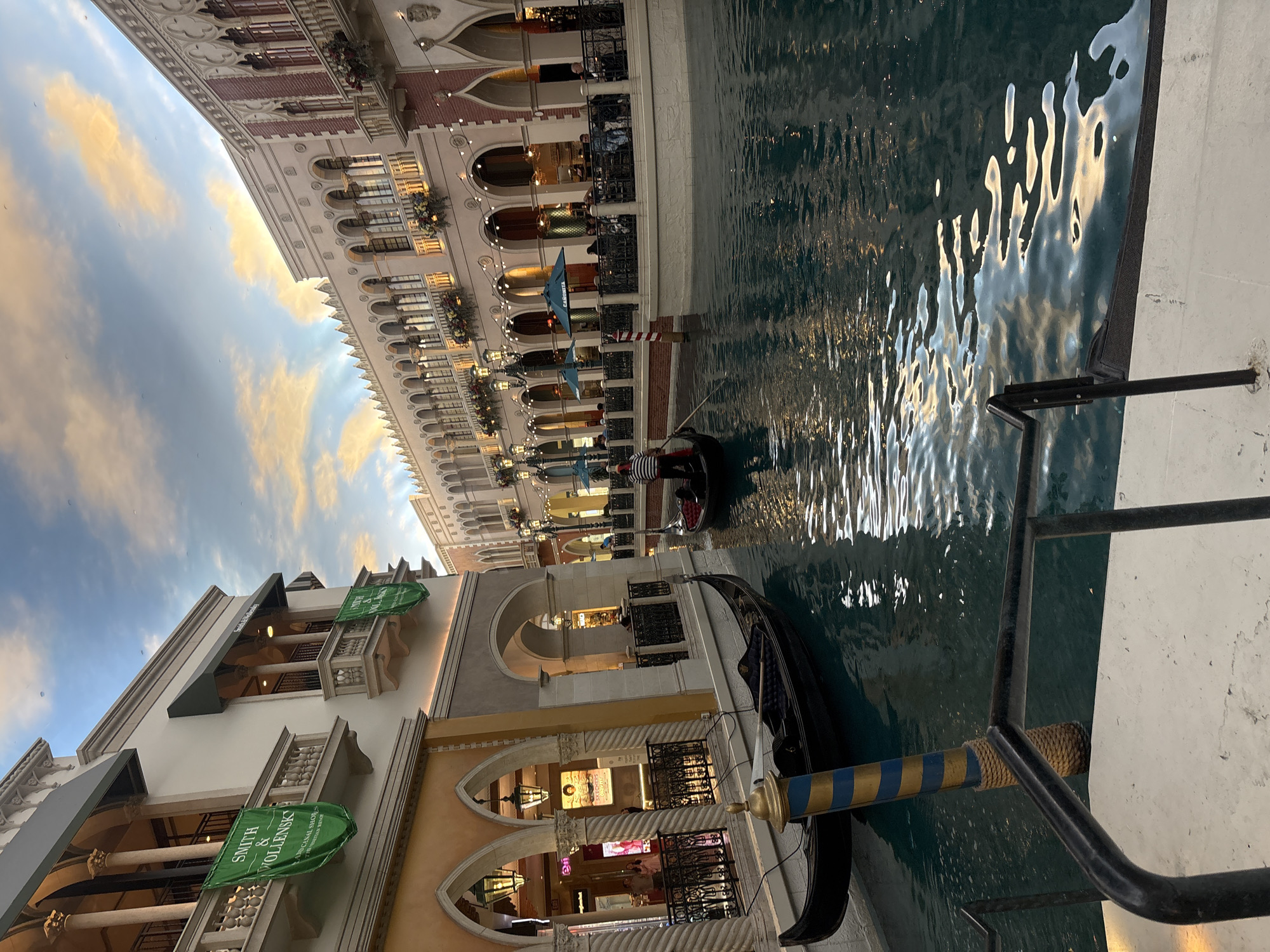 Gondola ride carries passengers through Venetian Hotel Las Vegas
