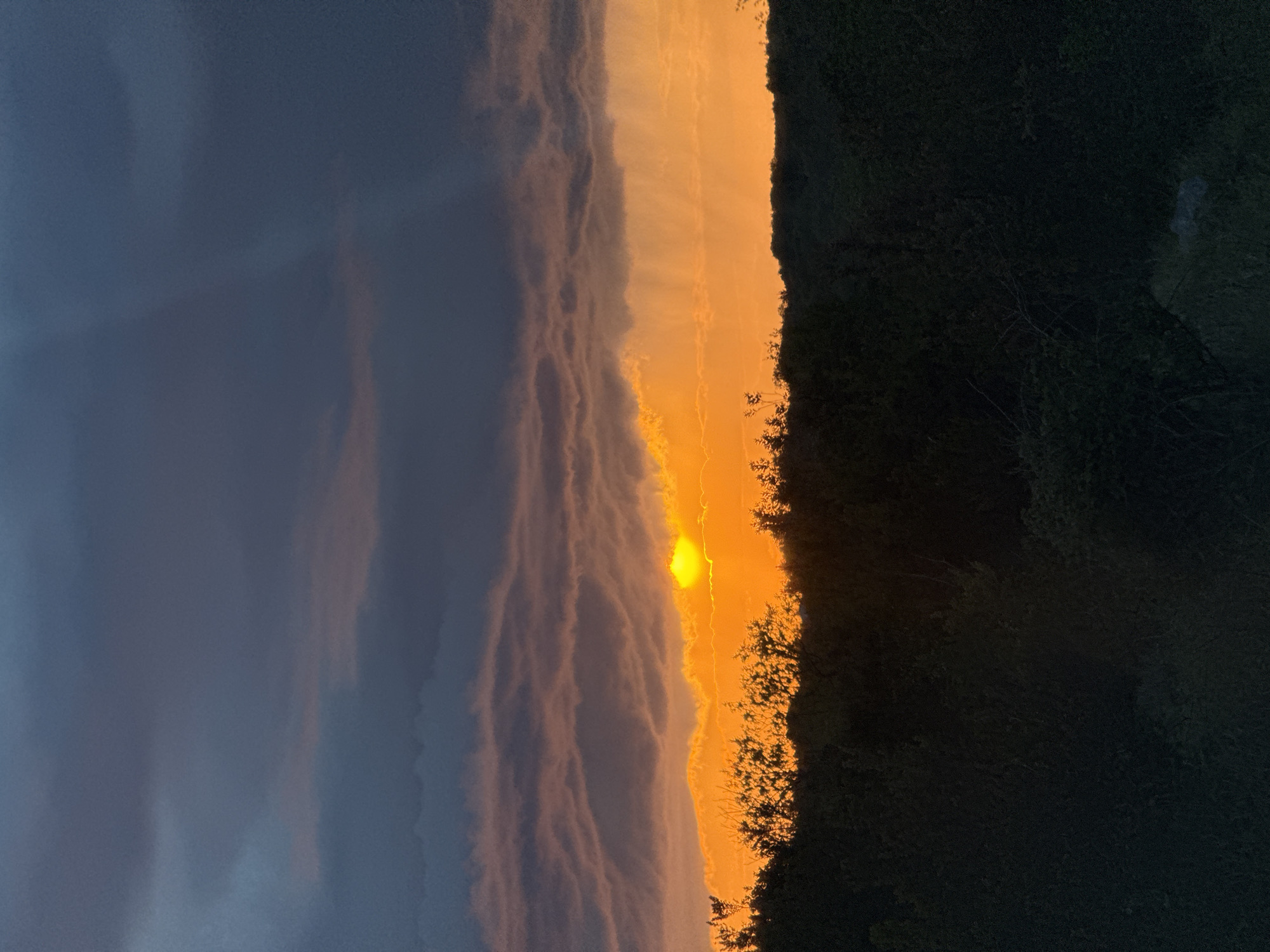 Dramatic sunset captured over Višnjevo, Montenegro landscape