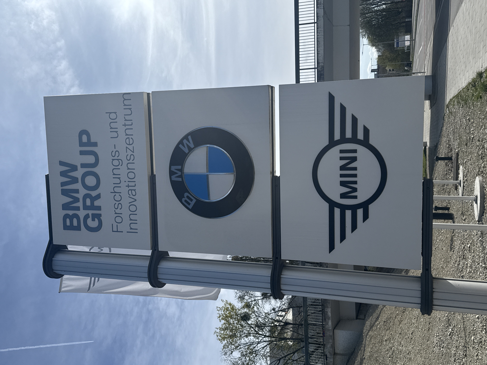BMW research center signage spotted in Munich