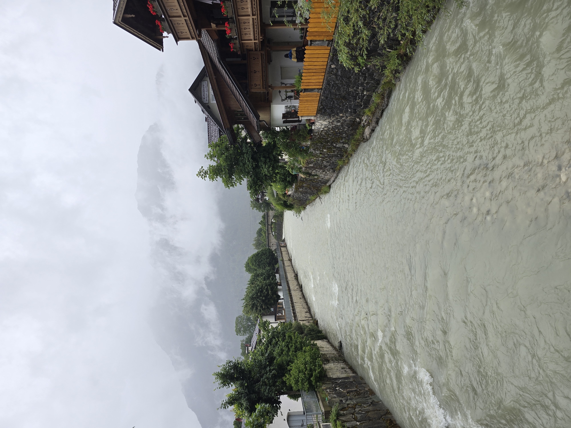 Rainy day life documented in Garmisch-Partenkirchen, Germany