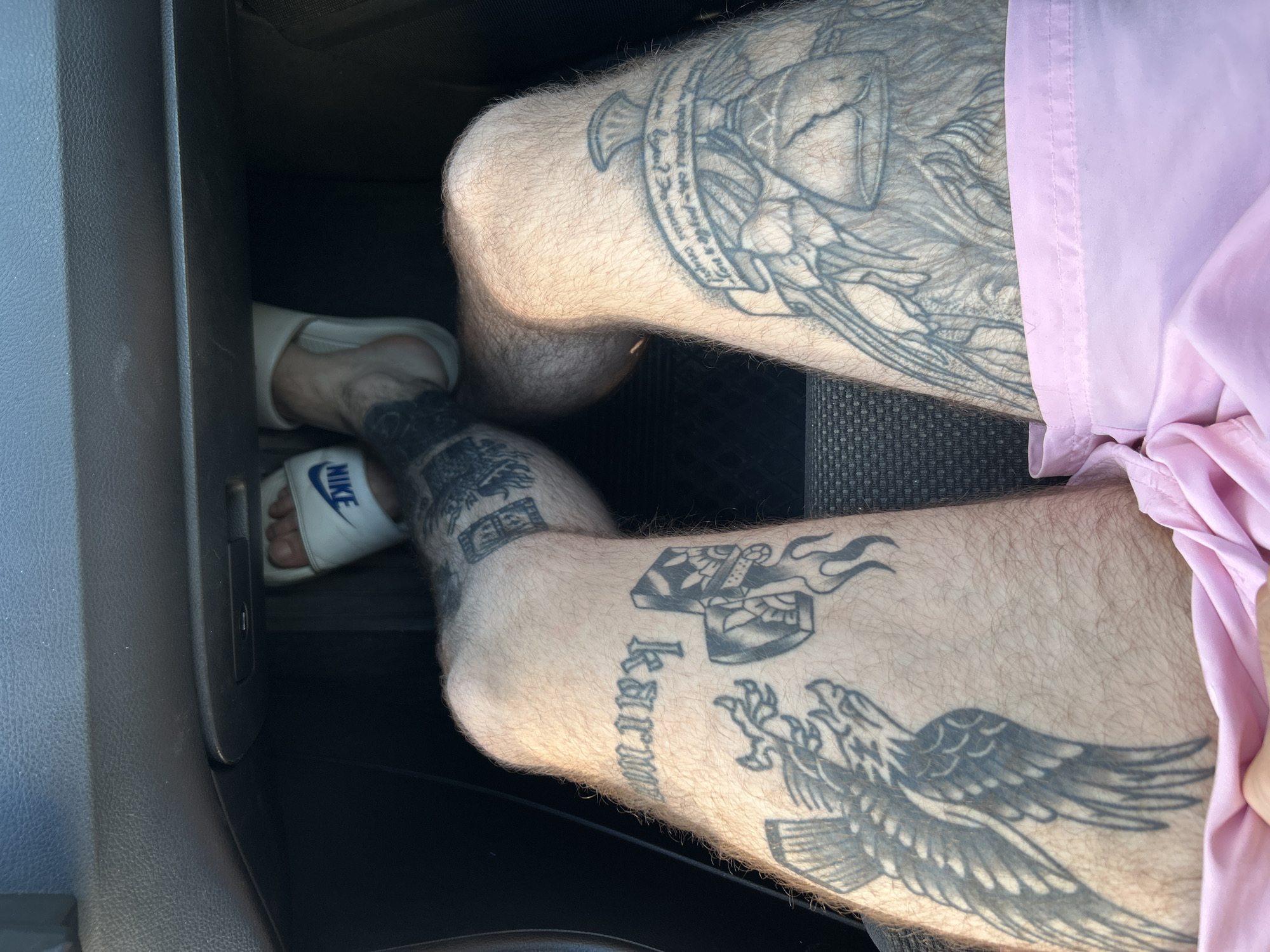 Hanging out in a tattooed car ride through Łódź