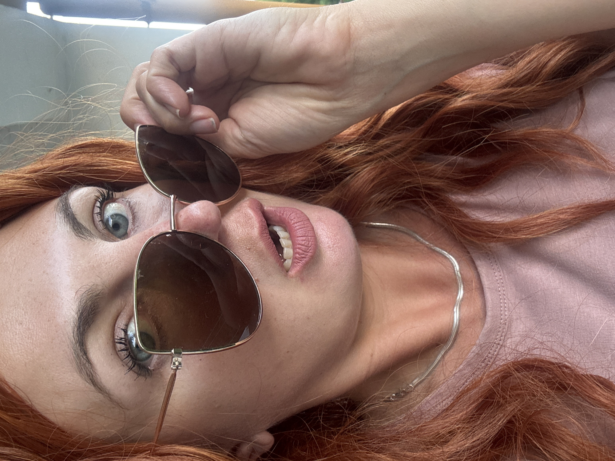 Lazy summer afternoon selfies in Saint-Claude, France