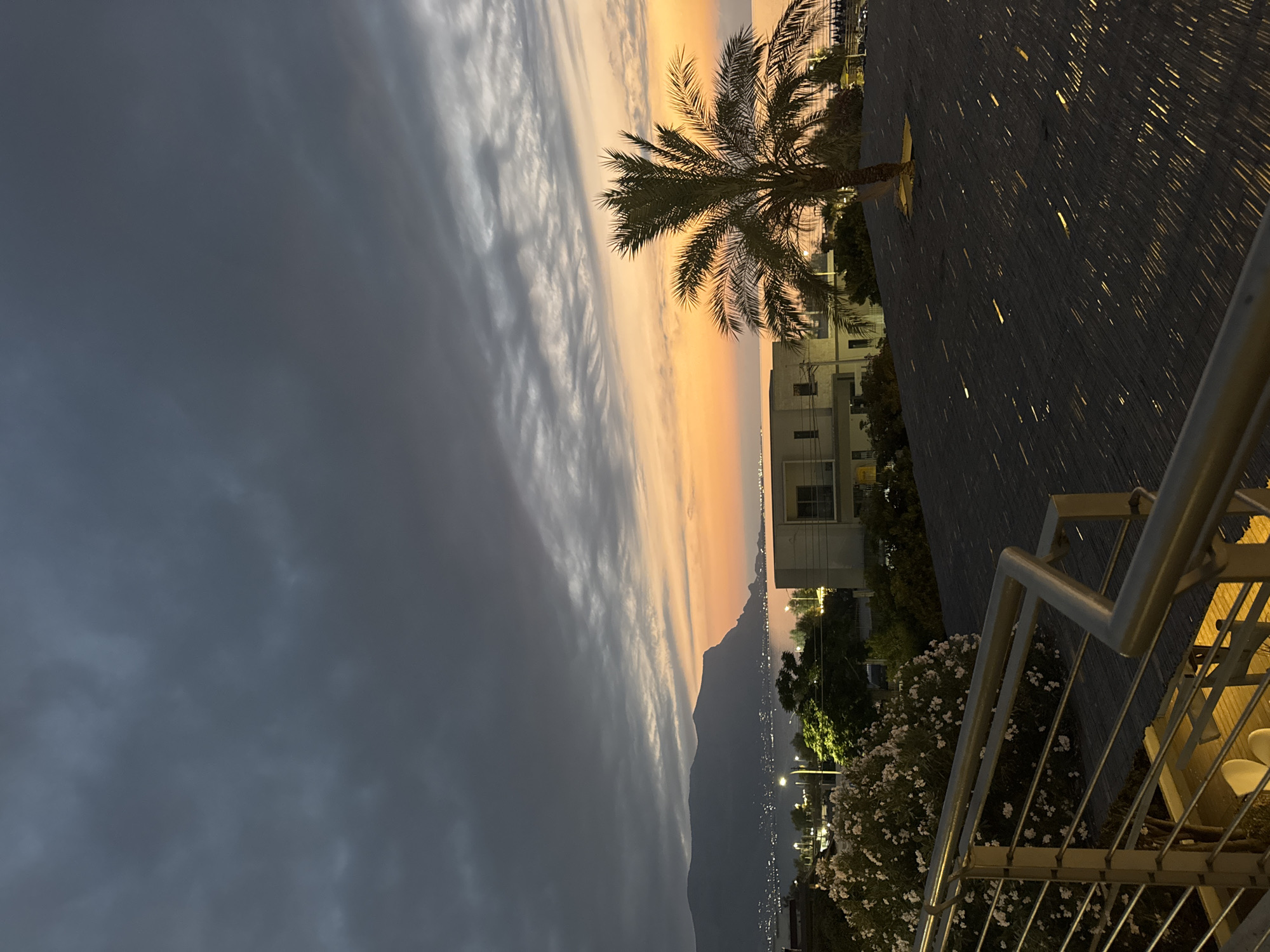 Sunset evening at Saracen Sands, Sicilian coast